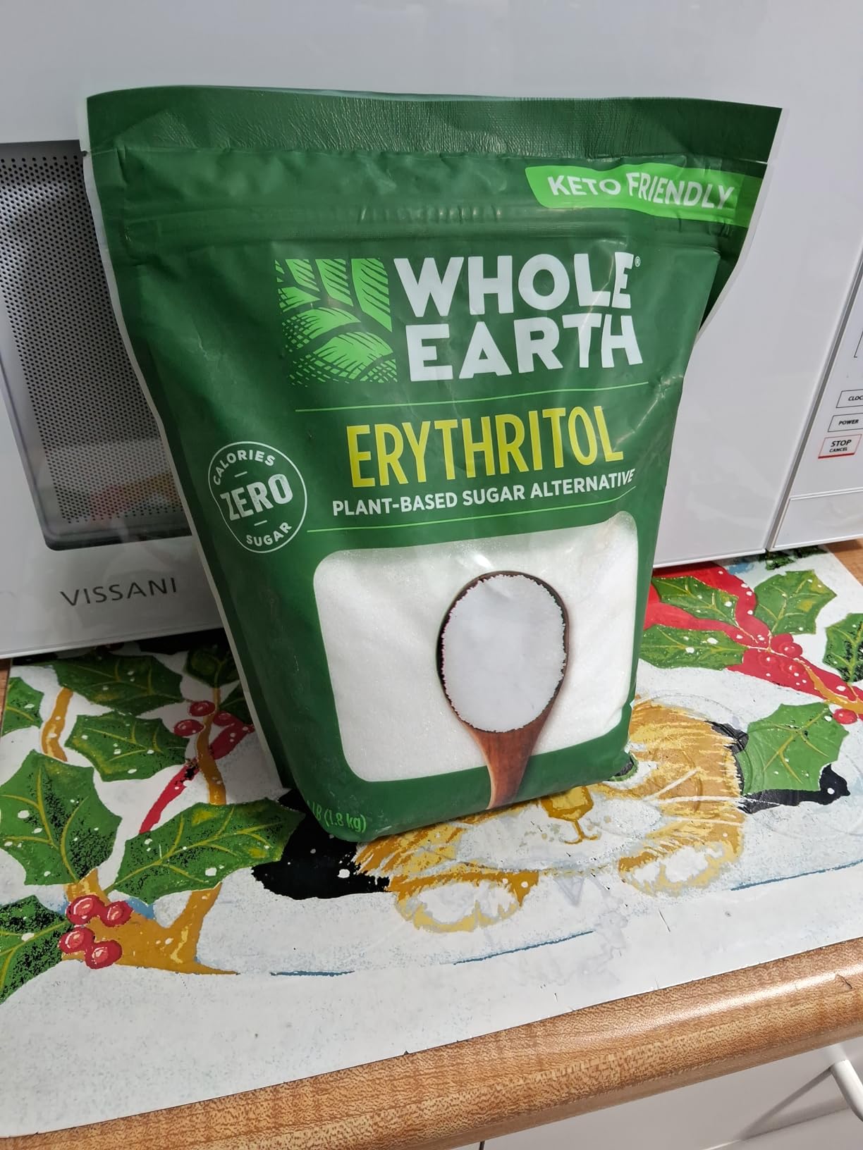 WHOLE EARTH 100% Erythritol Zero Calorie Plant-Based Sugar Alternative, 4 Pound Pouch customer photo 1