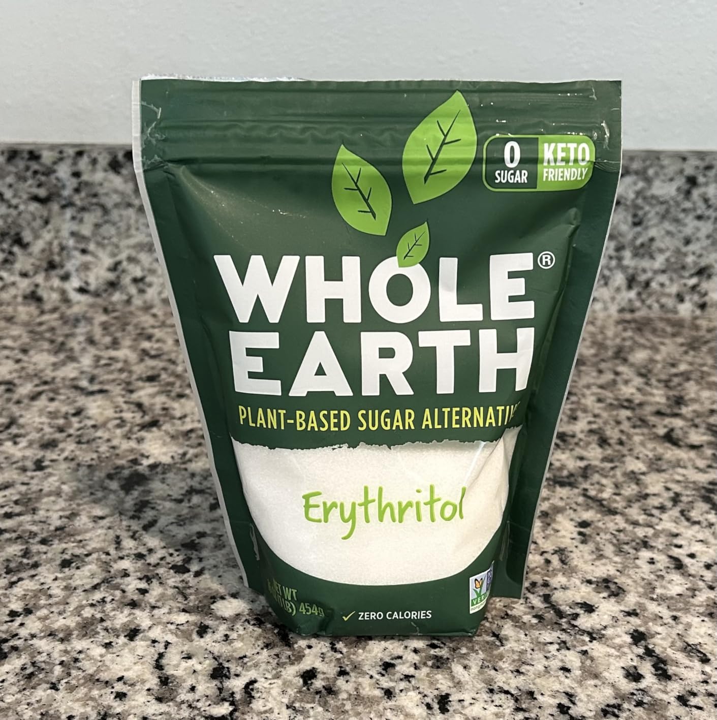 WHOLE EARTH 100% Erythritol Zero Calorie Plant-Based Sugar Alternative, 4 Pound Pouch customer photo 2