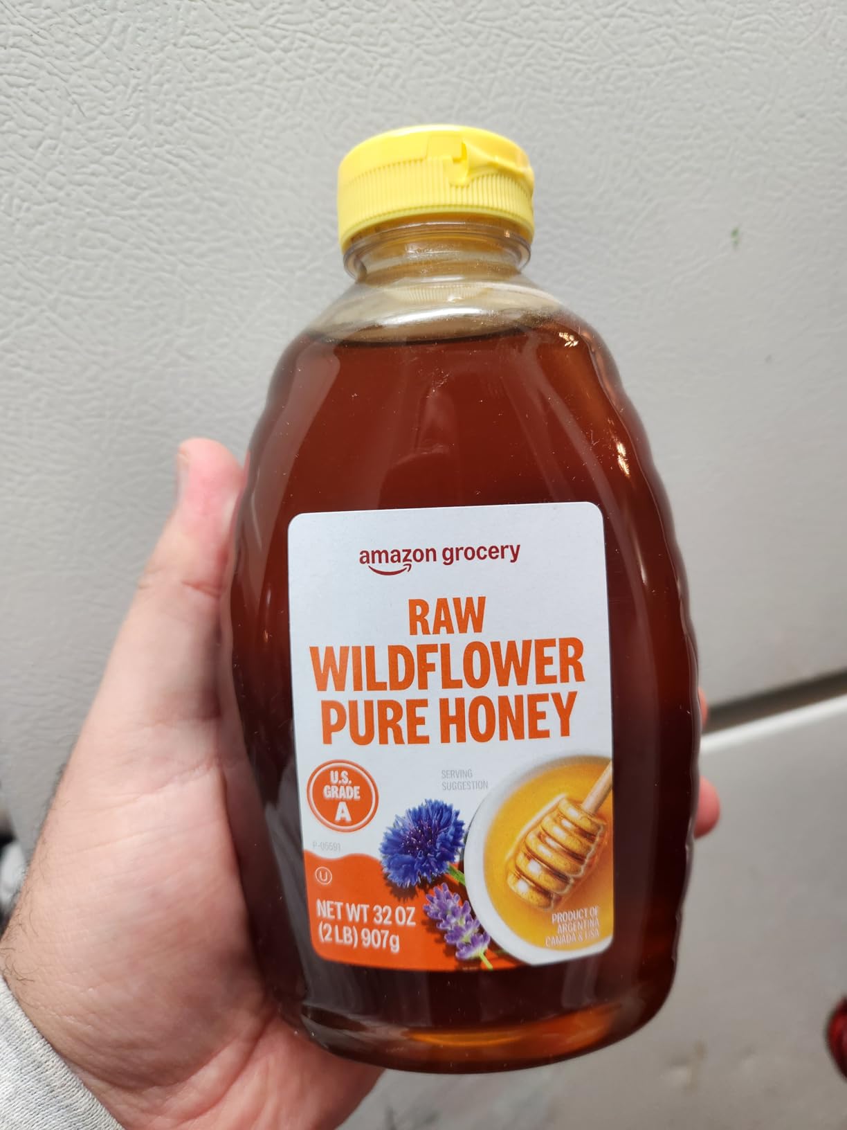 Amazon Grocery, Raw Wildflower Honey, 2 Lb customer photo 1