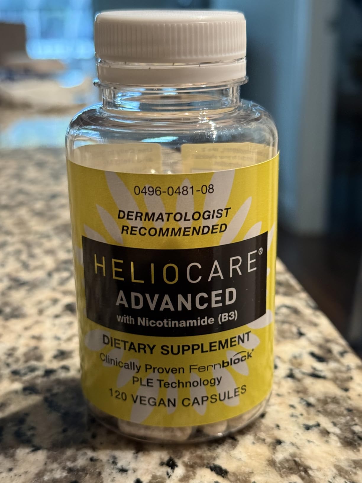 Heliocare Advanced Niacin B3 Supplement: Fernblock PLE Extract 240mg Per Serving - Supports Skin Cell Health W/Antioxidant Rich Vitamin B3 Niacin 500 mg - 120 Vegan Capsules customer photo 1