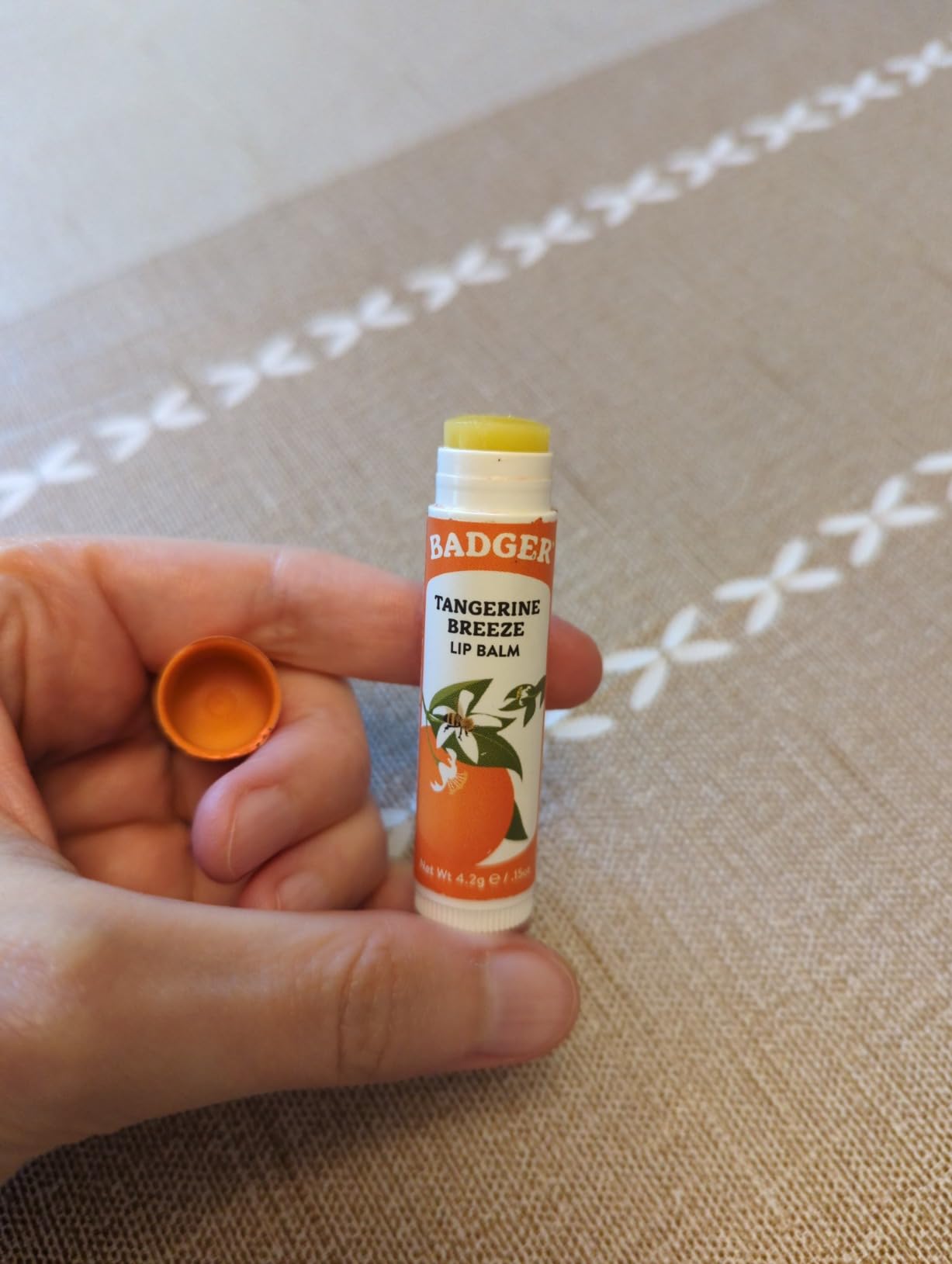 Badger Unscented Classic Lip Balm, 100% Organic Lip Balm for Sensitive Lips, Long Lasting Lip Moisturizer w/Light Silky Texture, 4 Pack customer photo 1