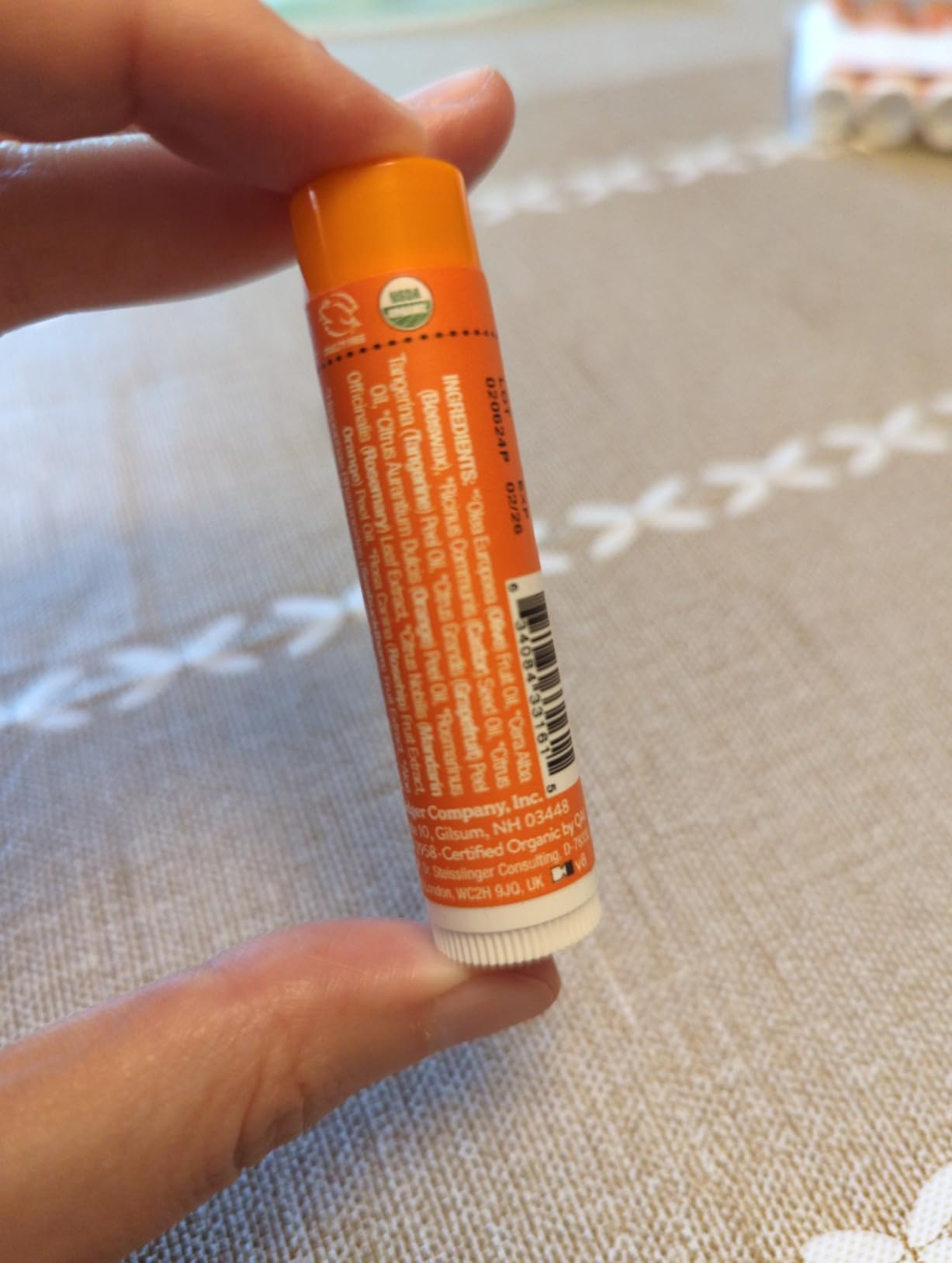 Badger Unscented Classic Lip Balm, 100% Organic Lip Balm for Sensitive Lips, Long Lasting Lip Moisturizer w/Light Silky Texture, 4 Pack customer photo 2