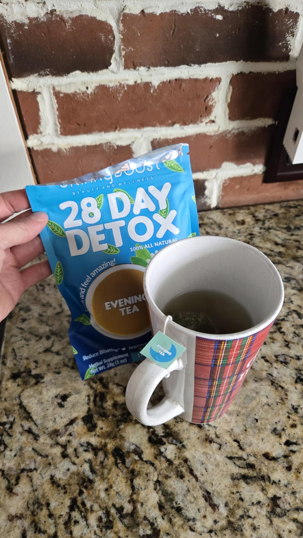 Skinny Boost Detox Tea Kit-Slimming Tea for Weight, Metabolism, Energy, Bloating & Colon Cleanse - Green Tea, Herbal, Vegan, Keto, Non-GMO, Sugar-Free-2 PACK -1 Daytime (28 Bags) + 1 Evening -(14 Bags) customer photo 2