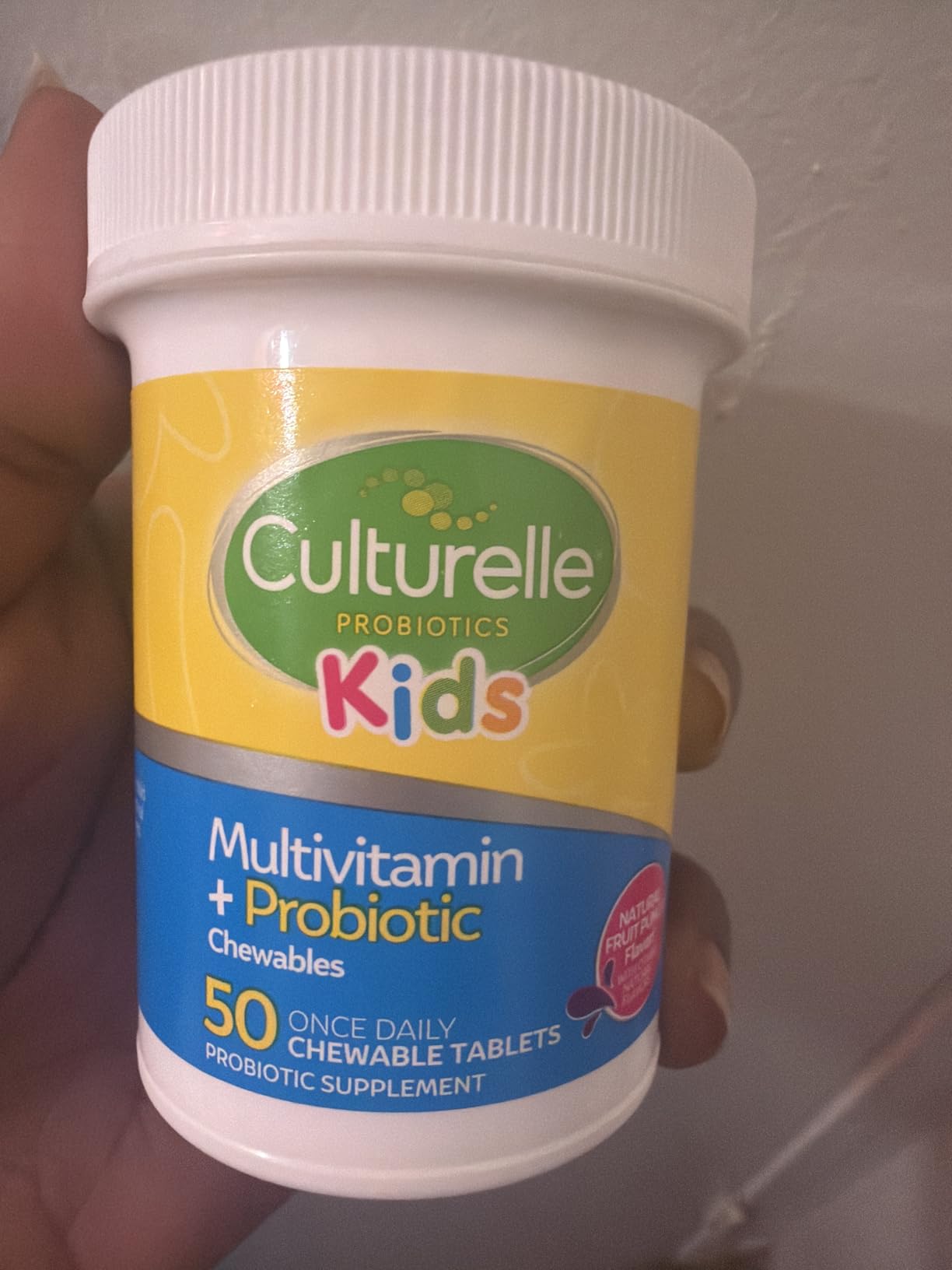 Culturelle Kids Complete Chewable Multivitamin + Probiotic For Kids, Ages 3+, 50 Count, Digestive Health, Oral Health & Immune Support - With 11 Vitamins & Minerals, including Vitamin C, D3 & Zinc customer photo 2
