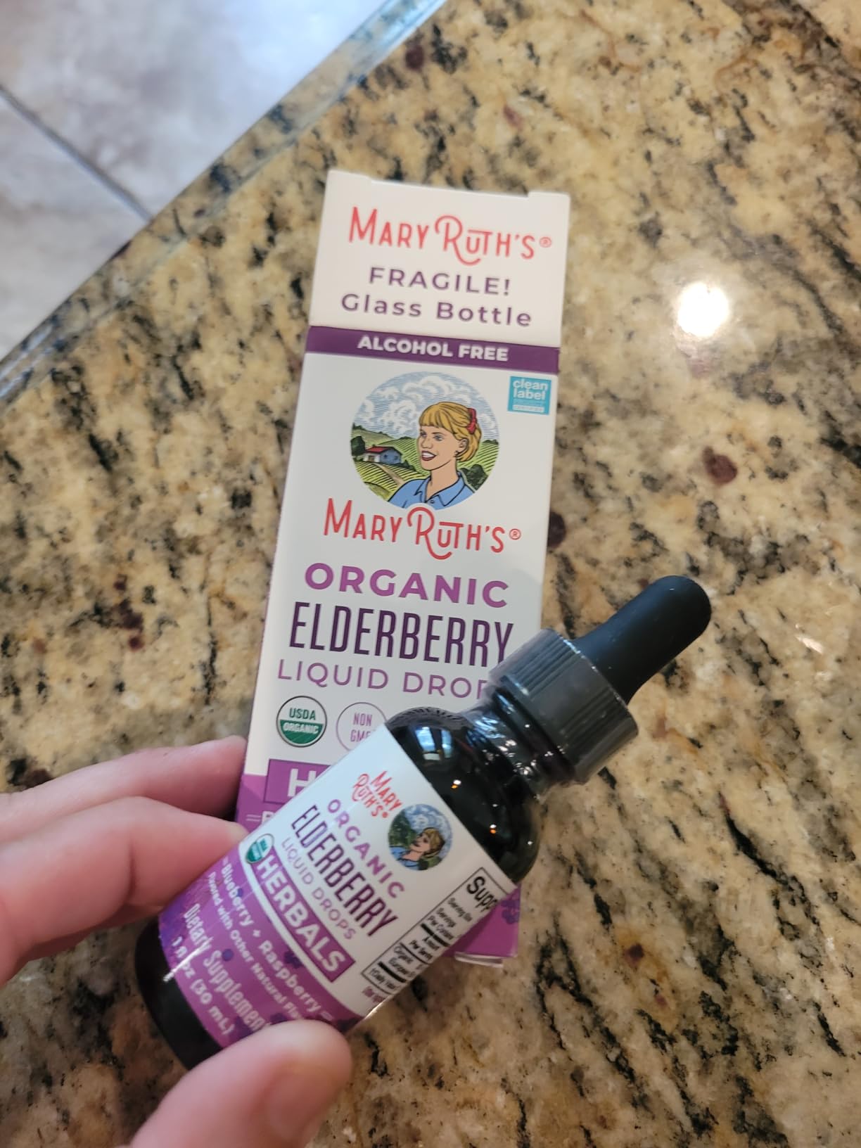 MARYRUTH'S Elderberry Liquid Drops for Adults & Kids | Immune Support | Antioxidant | Overall Wellness | Elder Berry Extract | USDA Organic | Sugar Free | Vegan | Non-GMO | Gluten Free | 1 Fl Oz customer photo 2