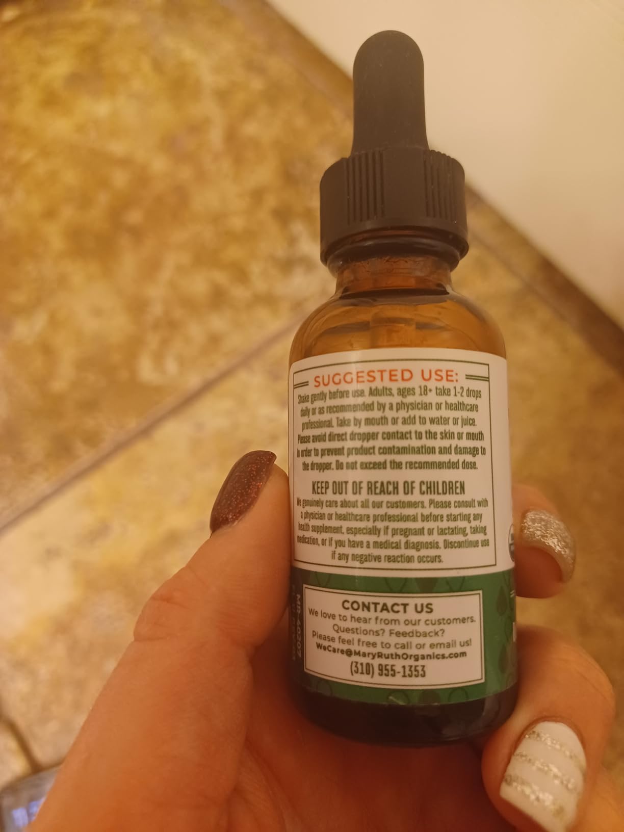 MaryRuth Organics Iodine Liquid Drops | Potassium Iodide | 1 Year Supply | 450 Servings | Thyroid Health | USDA Organic| Vegan | Non-GMO | Gluten Free | 1 Fl Oz customer photo 1