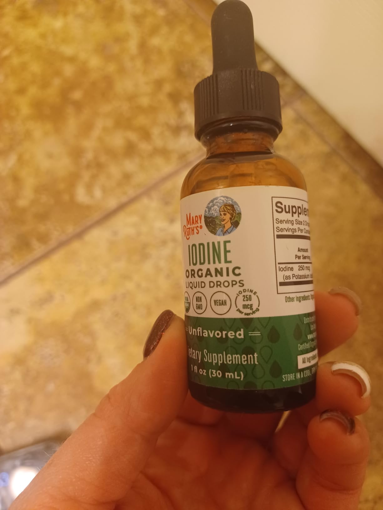 MaryRuth Organics Iodine Liquid Drops | Potassium Iodide | 1 Year Supply | 450 Servings | Thyroid Health | USDA Organic| Vegan | Non-GMO | Gluten Free | 1 Fl Oz customer photo 2