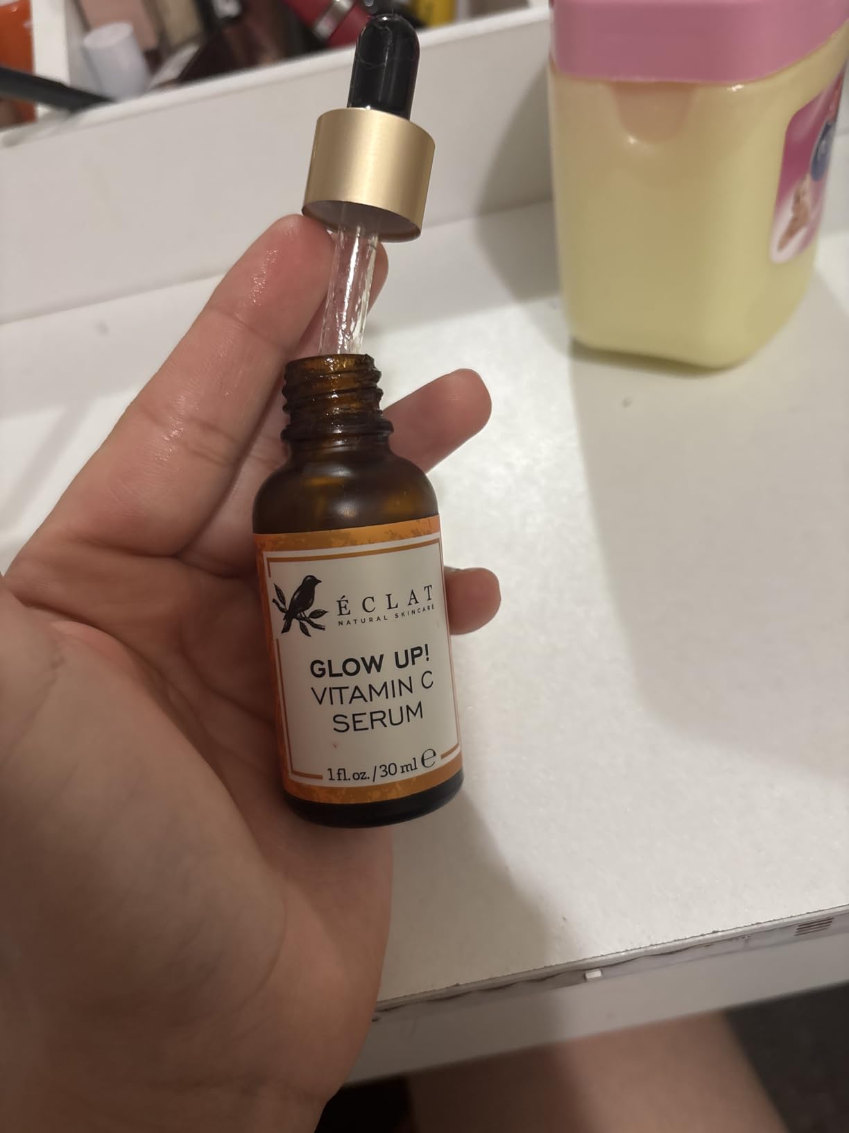 Eclat Skincare Vitamin C Serum - Skin Care for Dark Spots, Vitamin C Serum for Face with Hyaluronic Acid, Ferulic Acid, & Vit E - Anti Aging and Skin Brightening Vit C Formula for Face Care 1 Fl Oz customer photo 1