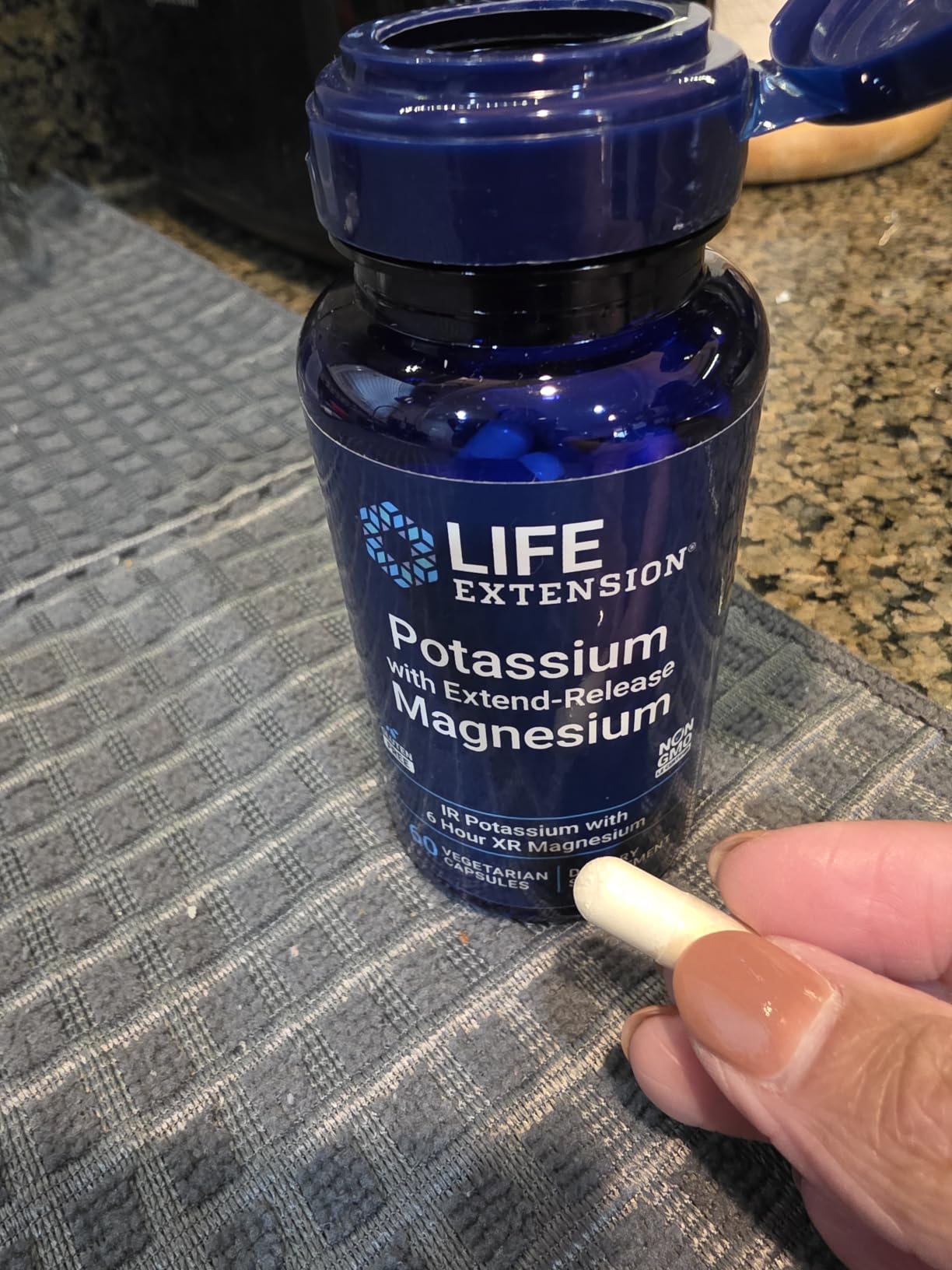 Life Extension Potassium with Extend-Release Magnesium - Heart Health Supplement for Blood Pressure Support with Two Essential Minerals - Non-GMO, Vegetarian, Gluten-Free - 60 Capsules customer photo 1