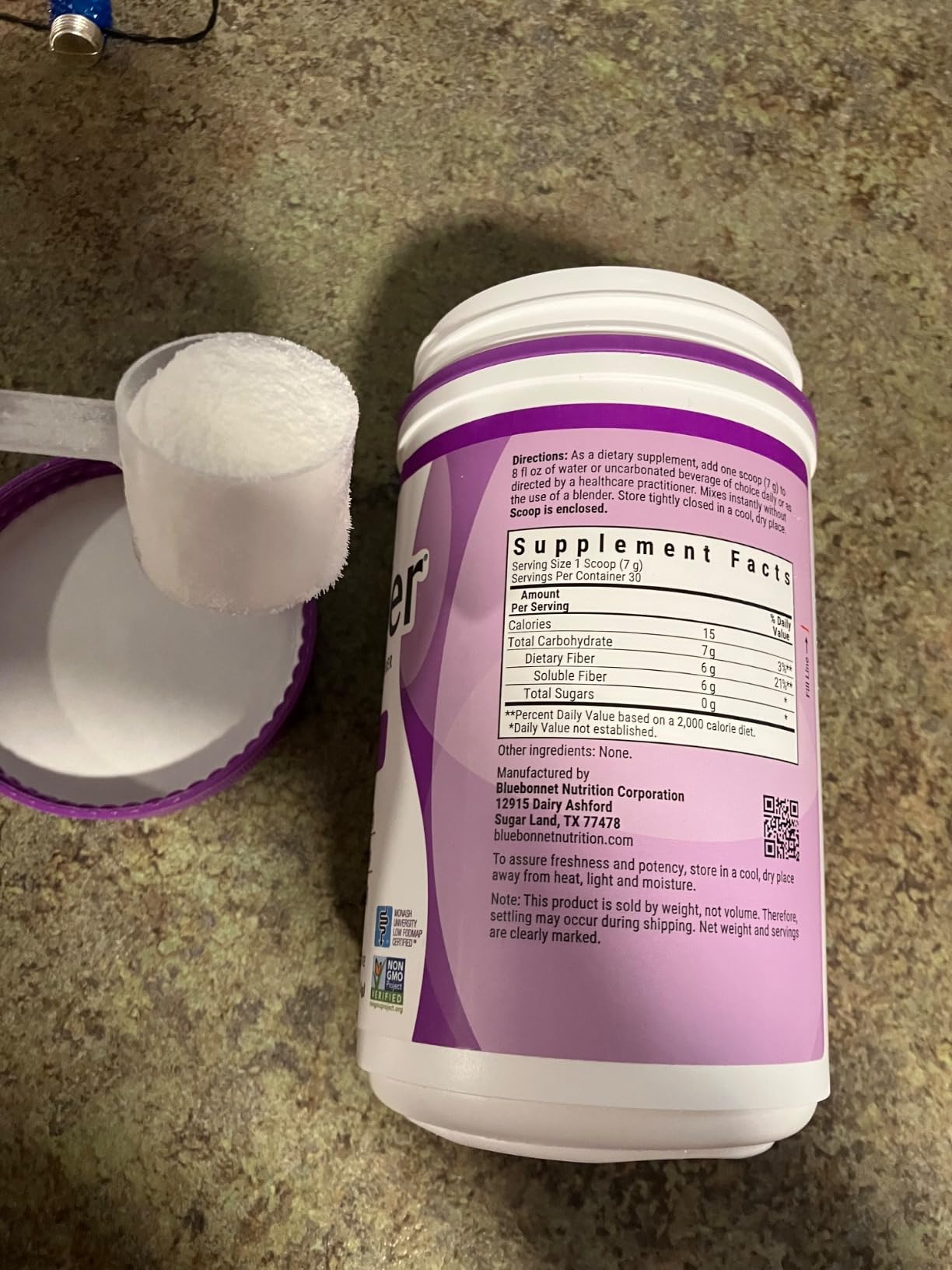 Natural Factors Organic Low FODMAP Reliefiber Powder - Digestive Health Support Supplement with Dietary & Soluble Fiber - Gut Health Support Aids Mild Bloating - Unflavored, 5.3 oz (30 Servings) customer photo 1