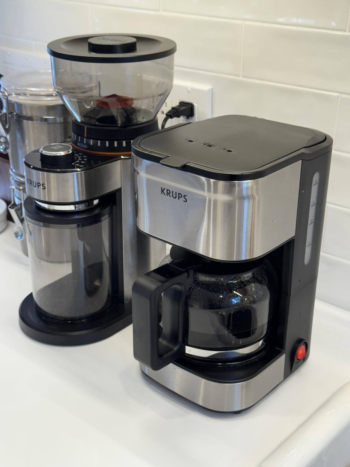 KRUPS Precision Burr Coffee Grinder: 12 Settings, 8 oz Capacity for Drip, French Press, Espresso, Pour Over, Cold Brew - Stainless Steel, 110W, Auto-Stop, Easy Clean - Coffee Grinders for Home Use customer photo 2