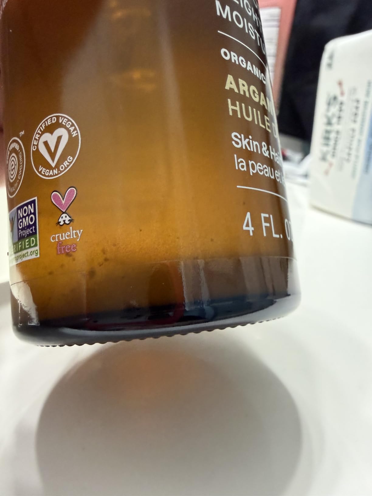 Cliganic Organic Argan Oil, 100% Pure - for Hair, Face & Skin | Cold Pressed Carrier Oil customer photo 1