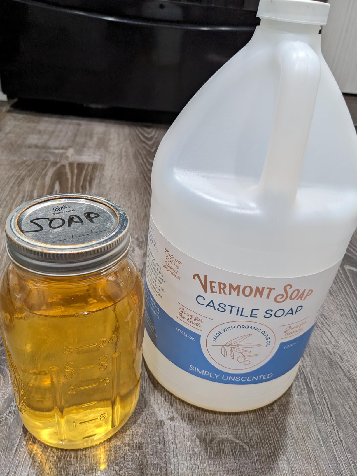 Vermont Castile Soap Unscented, Gentle Liquid Soap for Sensitive Skin & Natural Body Wash, Organic Hair Shampoo for Oily Hair, Aloe Castile Soap for Men & Women - 64 Oz customer photo 1