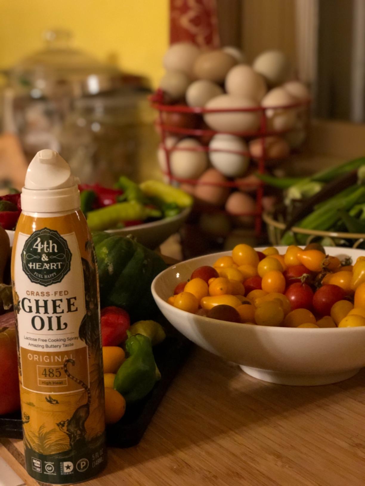 4th & Heart Ghee Cooking Spray, Grass-Fed & Pasture-Raised, High Smoke Point 485°F, Non-Stick Spray for Grilling, Baking & Air Frying, Lactose-Free, Keto & Paleo Friendly, 5 oz customer photo 1