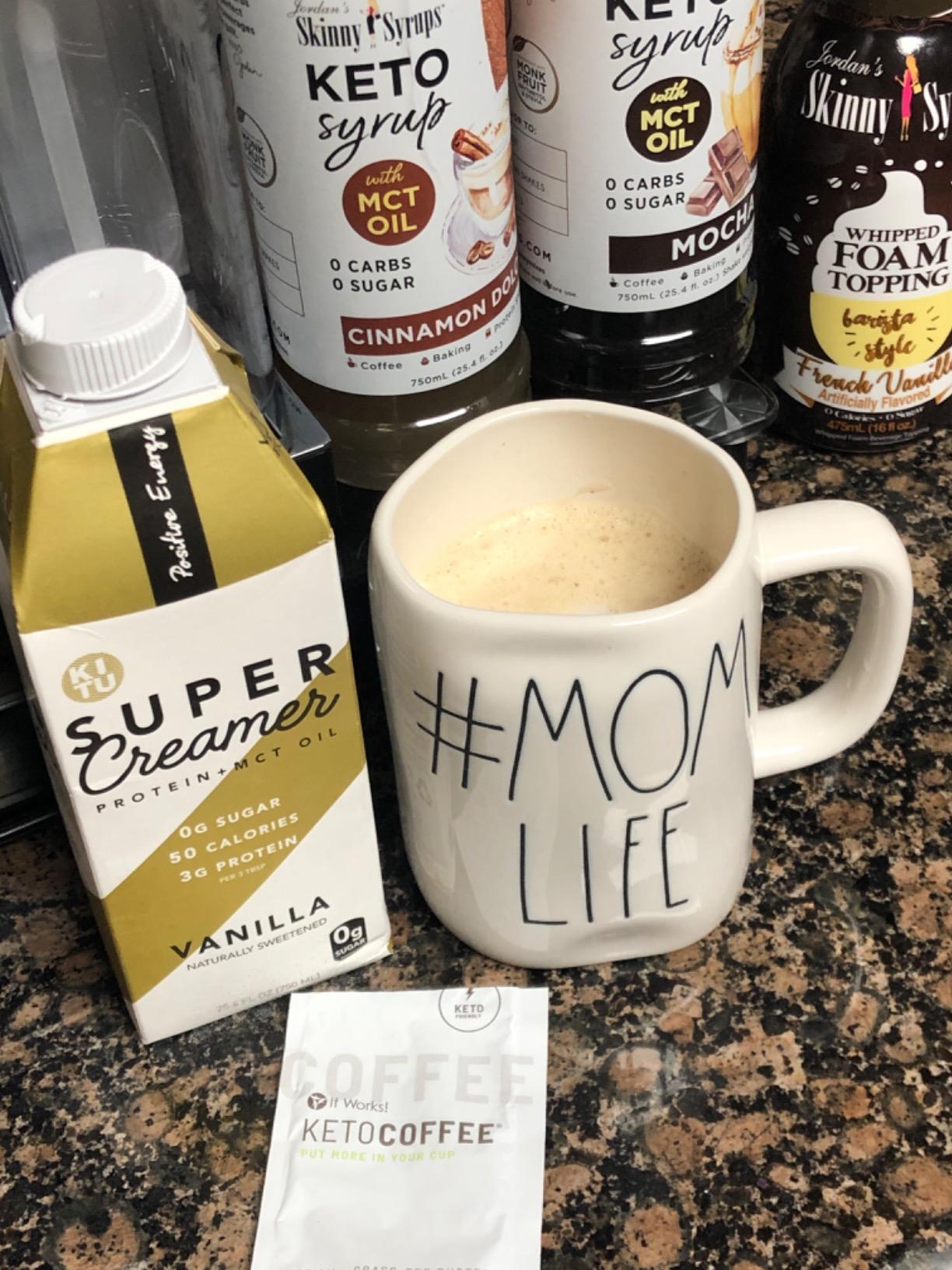 KITU SUPER COFFEE Keto Coffee Creamer - 0g Added Sugar, 2g Protein, 40 Calories, Vanilla, 25.4 Fl Oz, 3 Pack customer photo 2