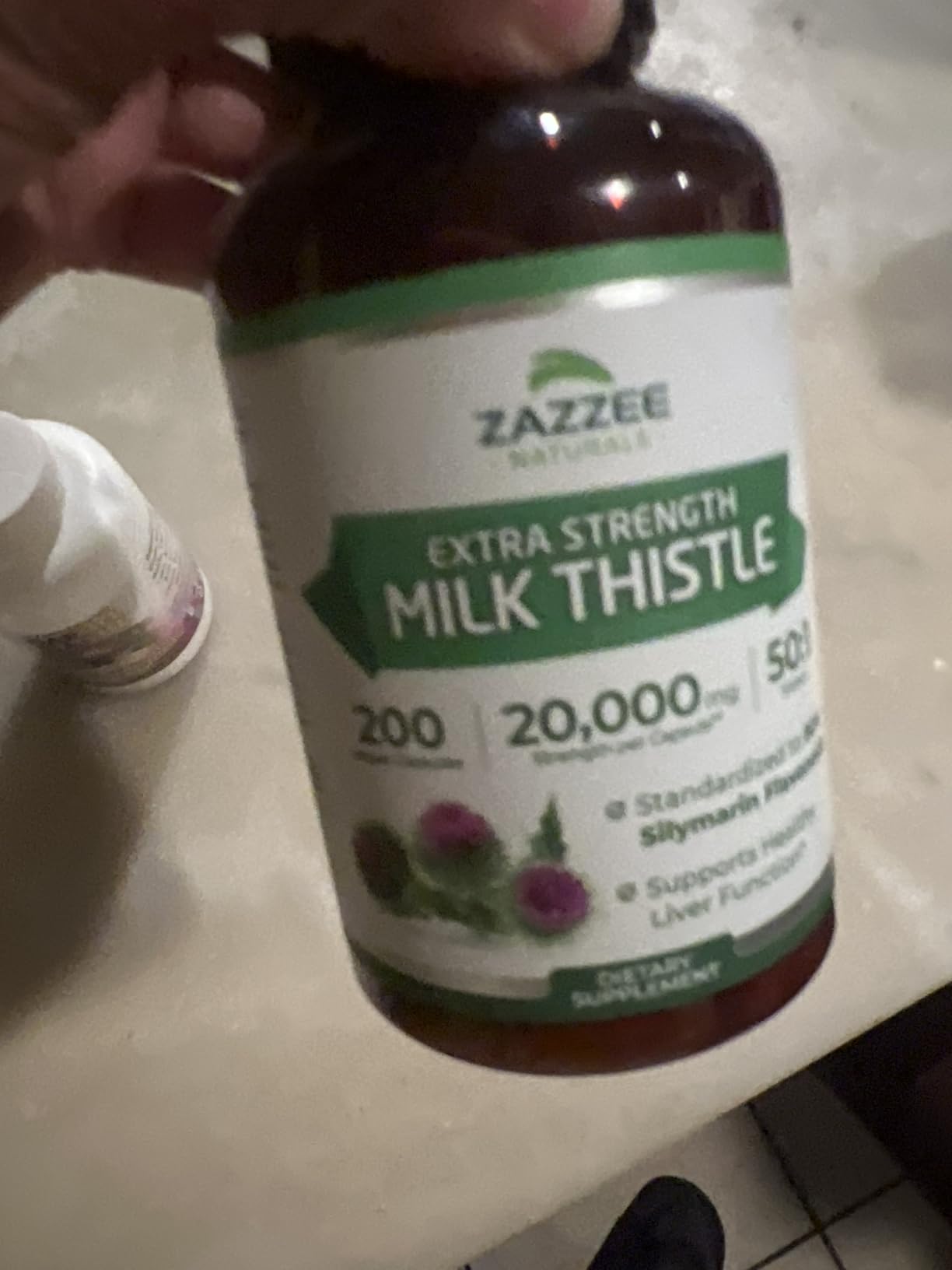 Zazzee USDA Organic Milk Thistle 50:1 Extract, 80% Silymarin Flavonoids, 200 Vegan Capsules, 6+ Month Supply, Silybum Marianum, Liver Support & Detox Support, Organic All-Natural, Non-GMO, Made in USA customer photo 2