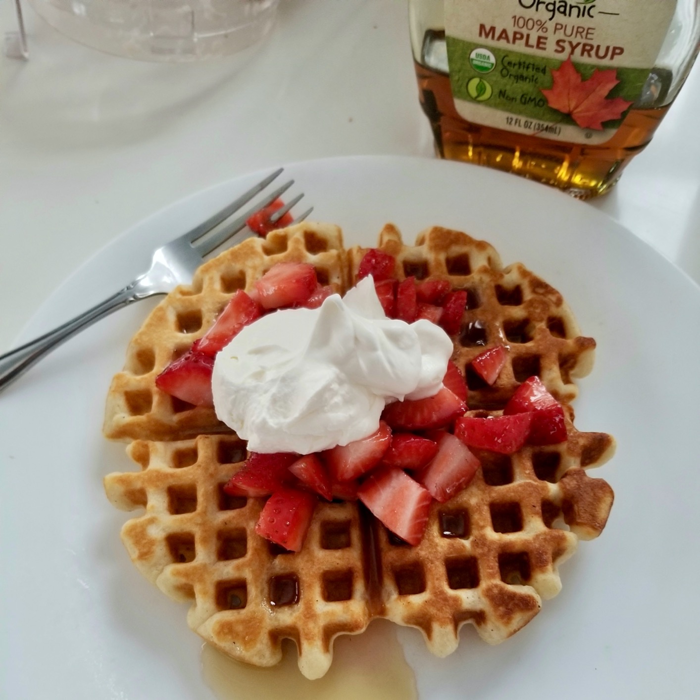 Lehmans Cast Iron Waffle Maker - Two Piece Hinged Non-Electric Waffle Iron for Stovetop or Grill Makes 7 inch Round Waffles - Non-Drip Double Rim - 8 pounds customer photo 1