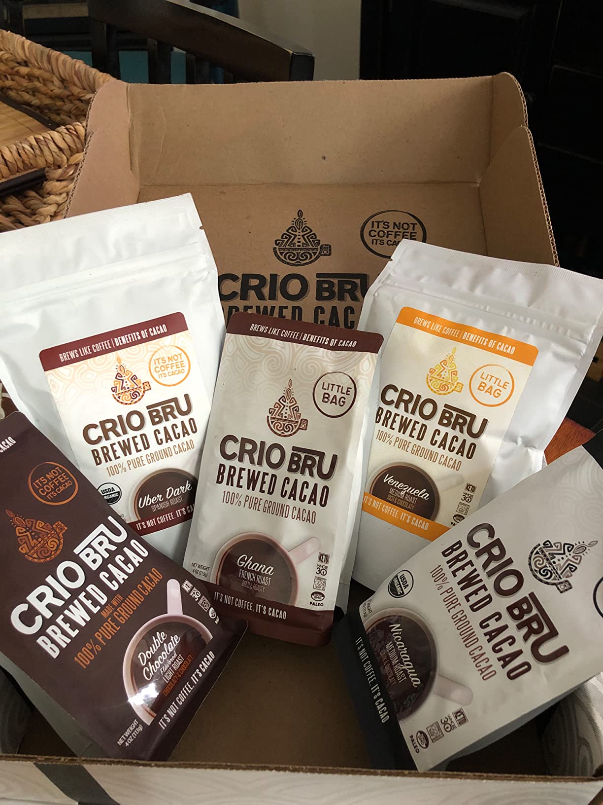 Brewed Cacao Drink Sampler Starter Kit, 5 Varieties, No French Press customer photo 2