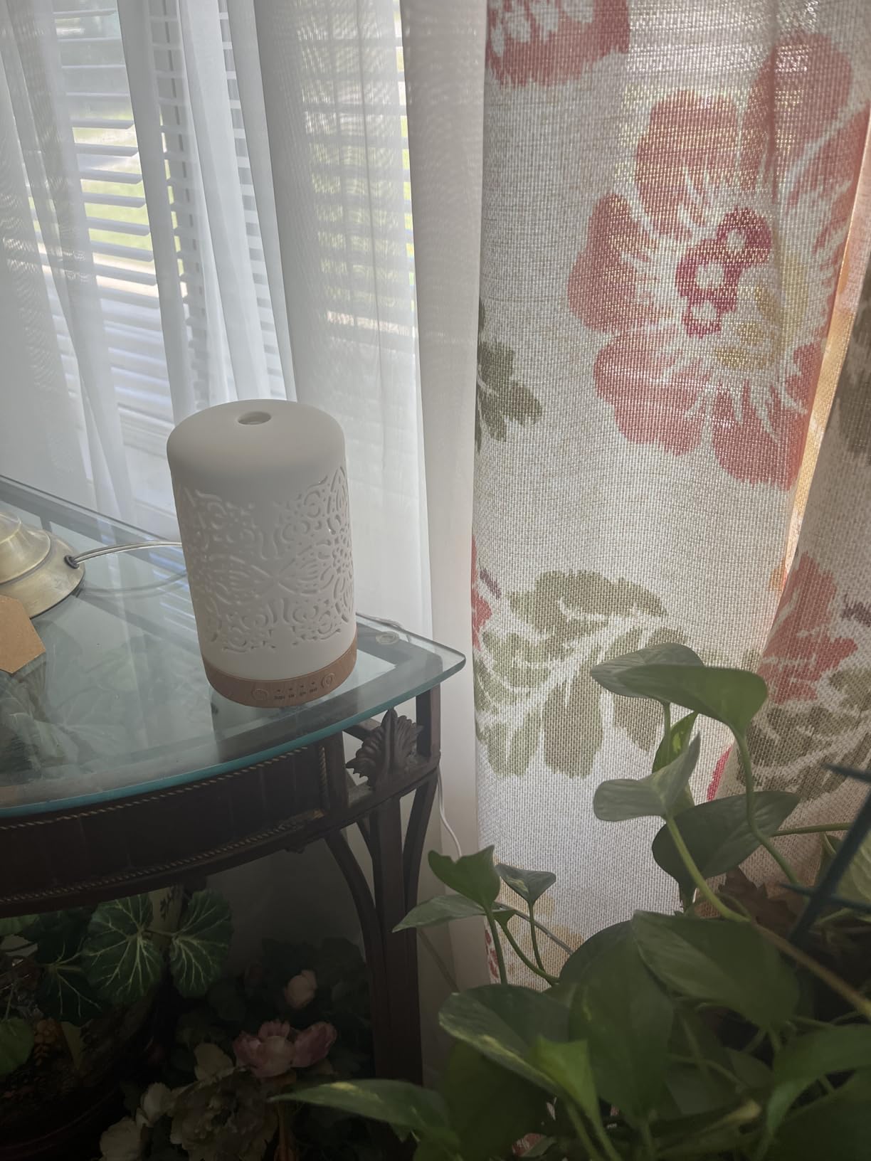 Earnest Living Essential Oil Diffuser White Ceramic Diffuser 100 ml Timers Night Lights and Auto Off Function Home Office Humidifier Aromatherapy Diffusers for Essential Oils customer photo 1