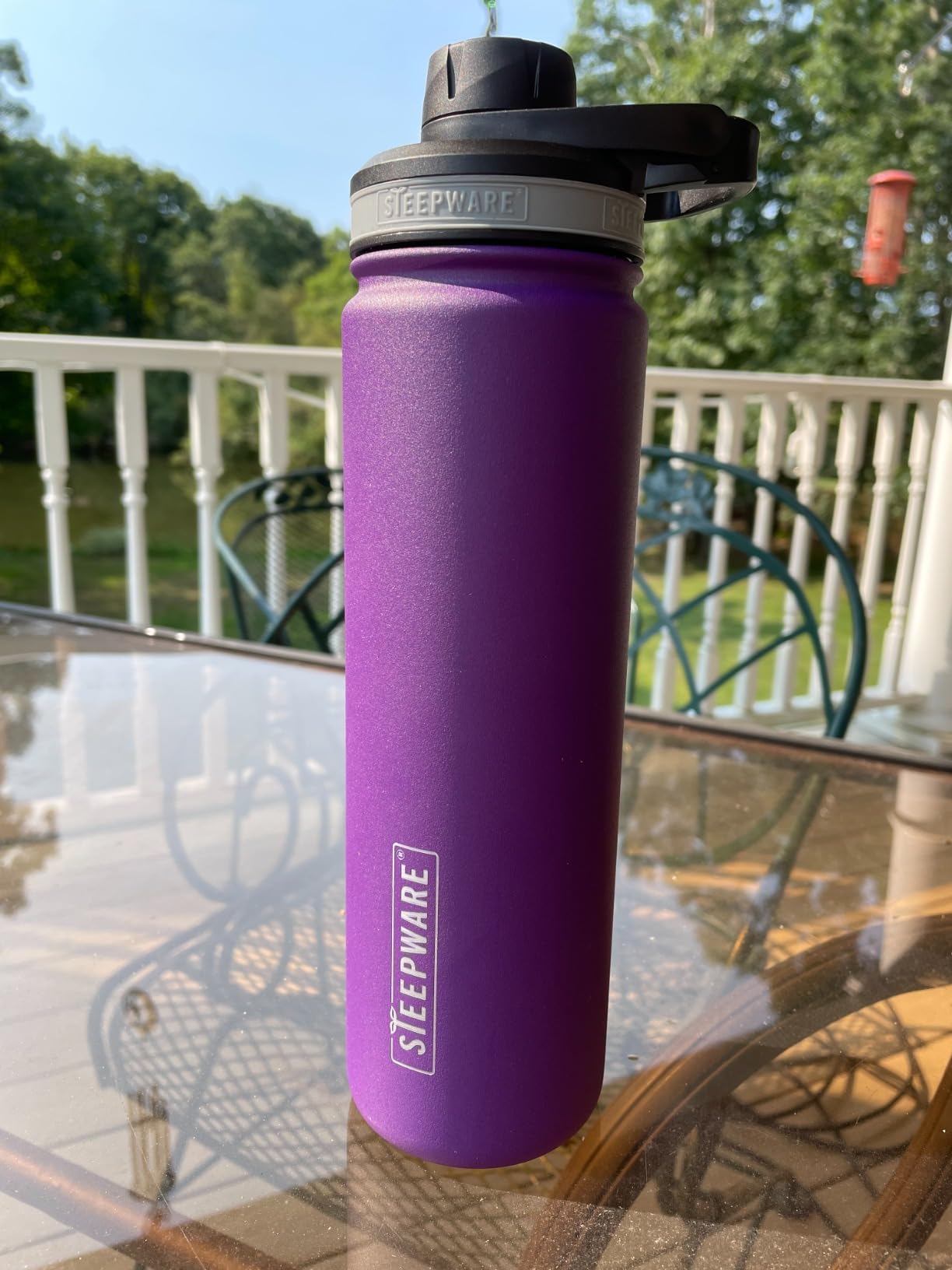 The Tea Spot Steepware Tea Tumbler and Thermos, 22oz, Tea Bottle with tea infuser for loose leaf tea or iced coffee, Sleek Double Wall Tumbler & Insulated Travel Bottle - Teal customer photo 2