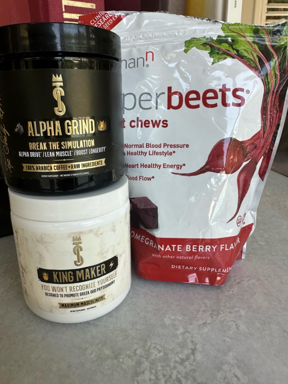 HumanN SuperBeets Heart Chews, Beet Root Powder Support Energy Supplement, Nitric Oxide and Blood Pressure Support, Grape Seed Extract & Non-GMO, Heart Health, Pomegranate Berry Flavor, 60 Count customer photo 2