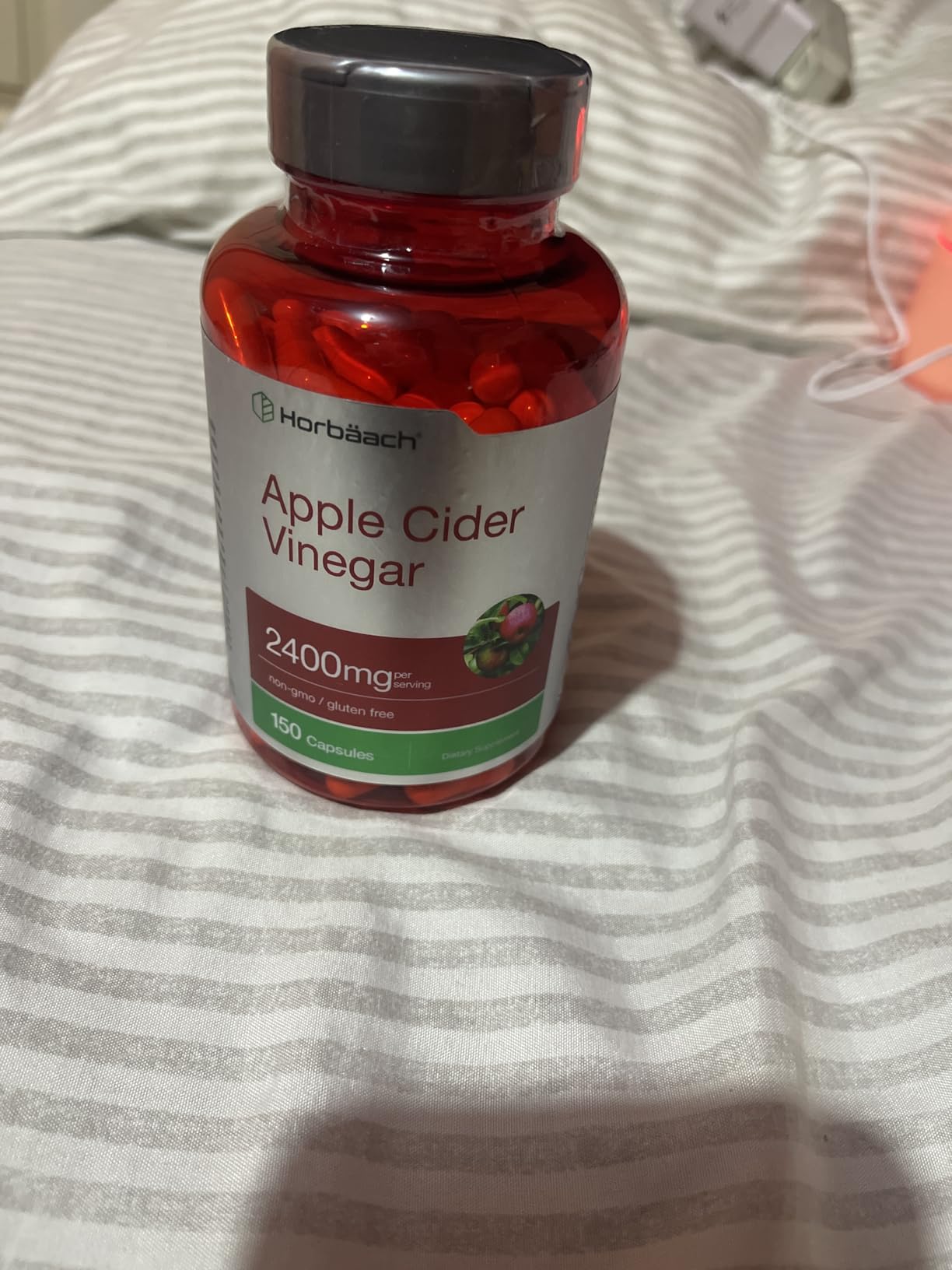 Horbäach Apple Cider Vinegar Capsules | 2400mg | 150 Count | Non-GMO, Gluten Free Supplement customer photo 1
