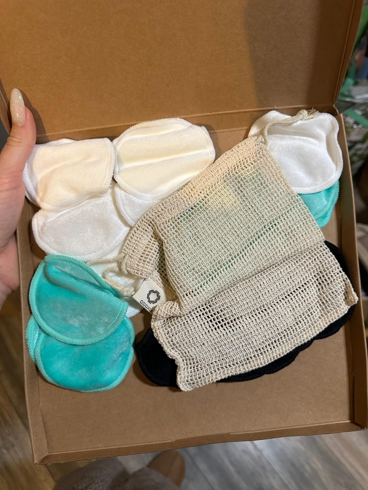 Reusable Makeup Remover Pads | Eco Friendly & Zero Waste Cotton Rounds | Beauty Products | 15 Natural & Organic Face Pads with Laundry Bag | Soft for All Skin Types | Bamboo Wipes for Facial Cleansing customer photo 2