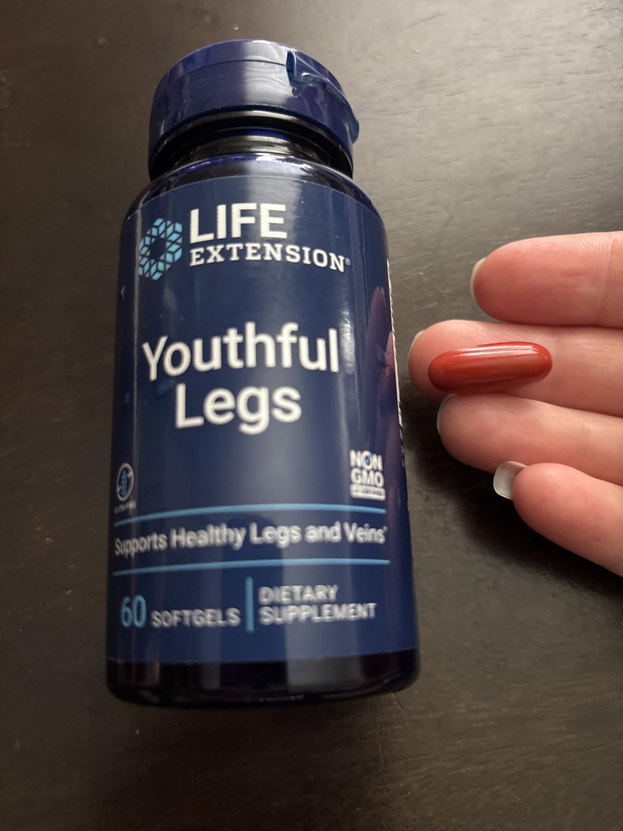 Life Extension Youthful Legs, Blood Flow, Vein Support, Circulation Supplement, Leg Health, Orange Peel Extract, Diosmin, Gluten Free, Non-GMO, 60 softgels customer photo 1