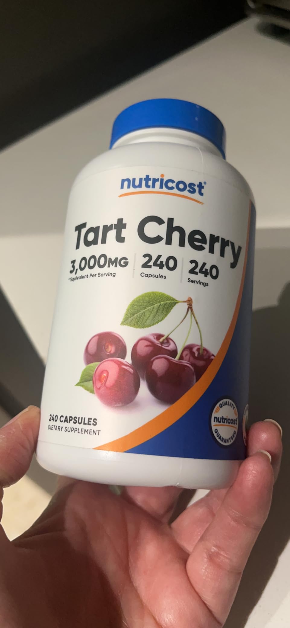 Nutricost Tart Cherry Extract 240 Vegetarian Capsules for 240 Servings per Bottle - Gluten Free, Non-GMO customer photo 2