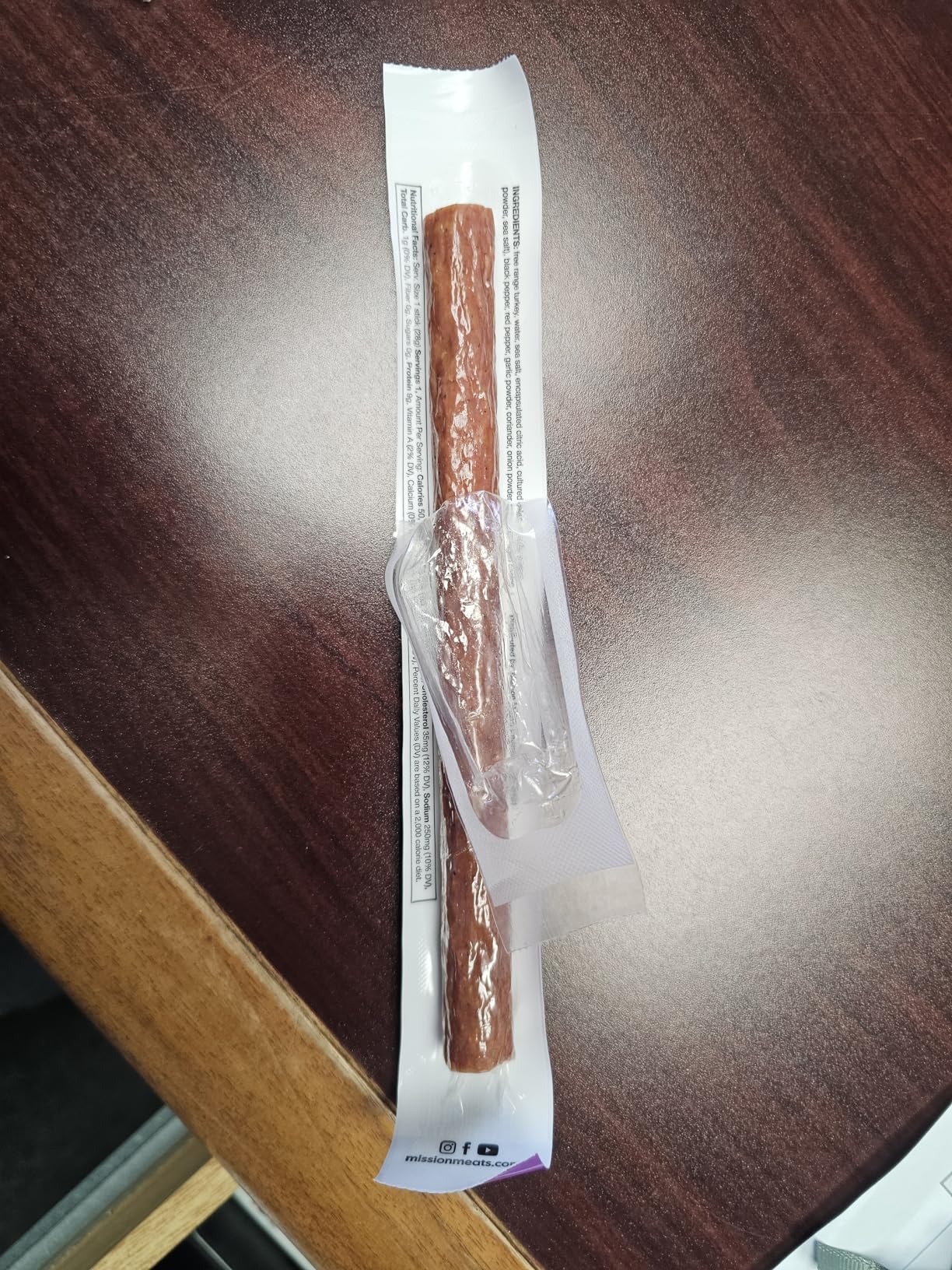 Mission Meats Turkey Sticks, 100% Free Range Turkey Jerky, Zero Sugar, Delicious Healthy Snacks, 9g Protein, Individually Wrapped, Gluten Free, Original 1oz (12ct) customer photo 1