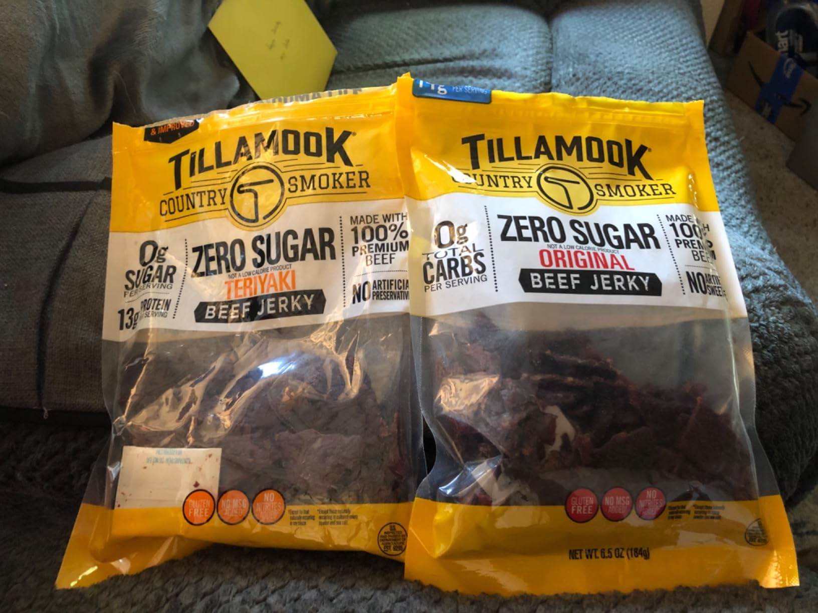 Tillamook Country Smoker Zero Sugar Original Beef Jerky Sticks, 6.5 Oz, 14g Protein, Real Hardwood Slow-Smoked, High Protein, Low Carb Meat Snacks, Keto-Friendly, 0g Sugar & Total Carbs customer photo 2