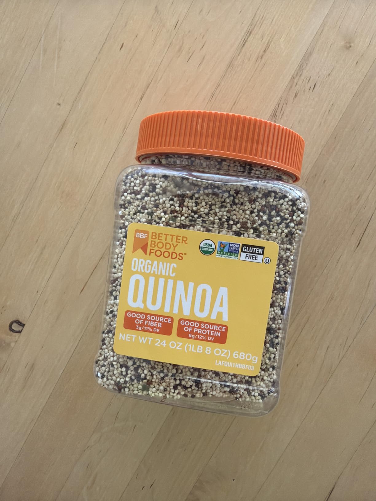 BetterBody Foods Organic Quinoa, Vegan, Gluten Free, Low Glycemic Rice Replacement, 3 Lb customer photo 1