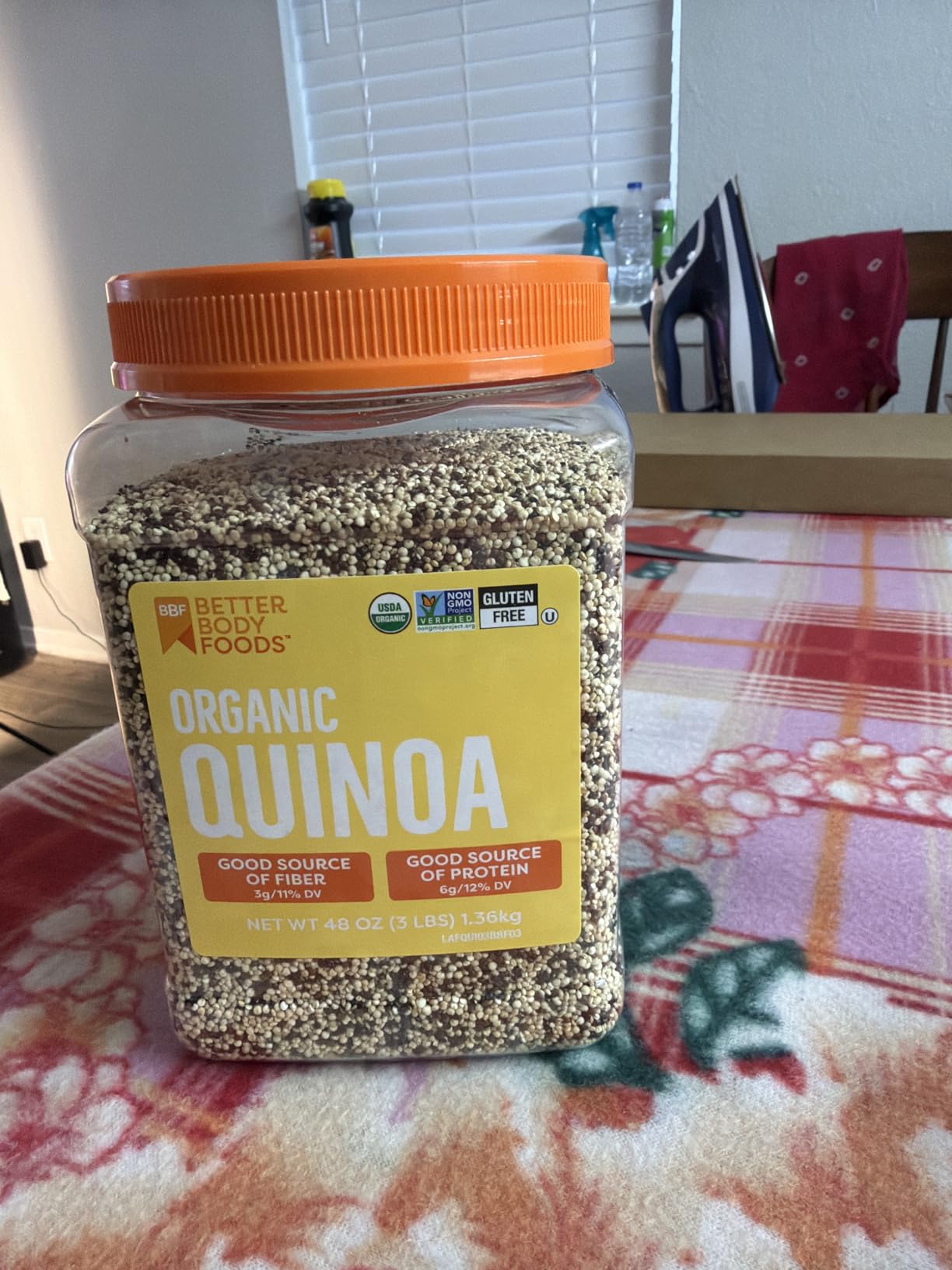 BetterBody Foods Organic Quinoa, Vegan, Gluten Free, Low Glycemic Rice Replacement, 3 Lb customer photo 2