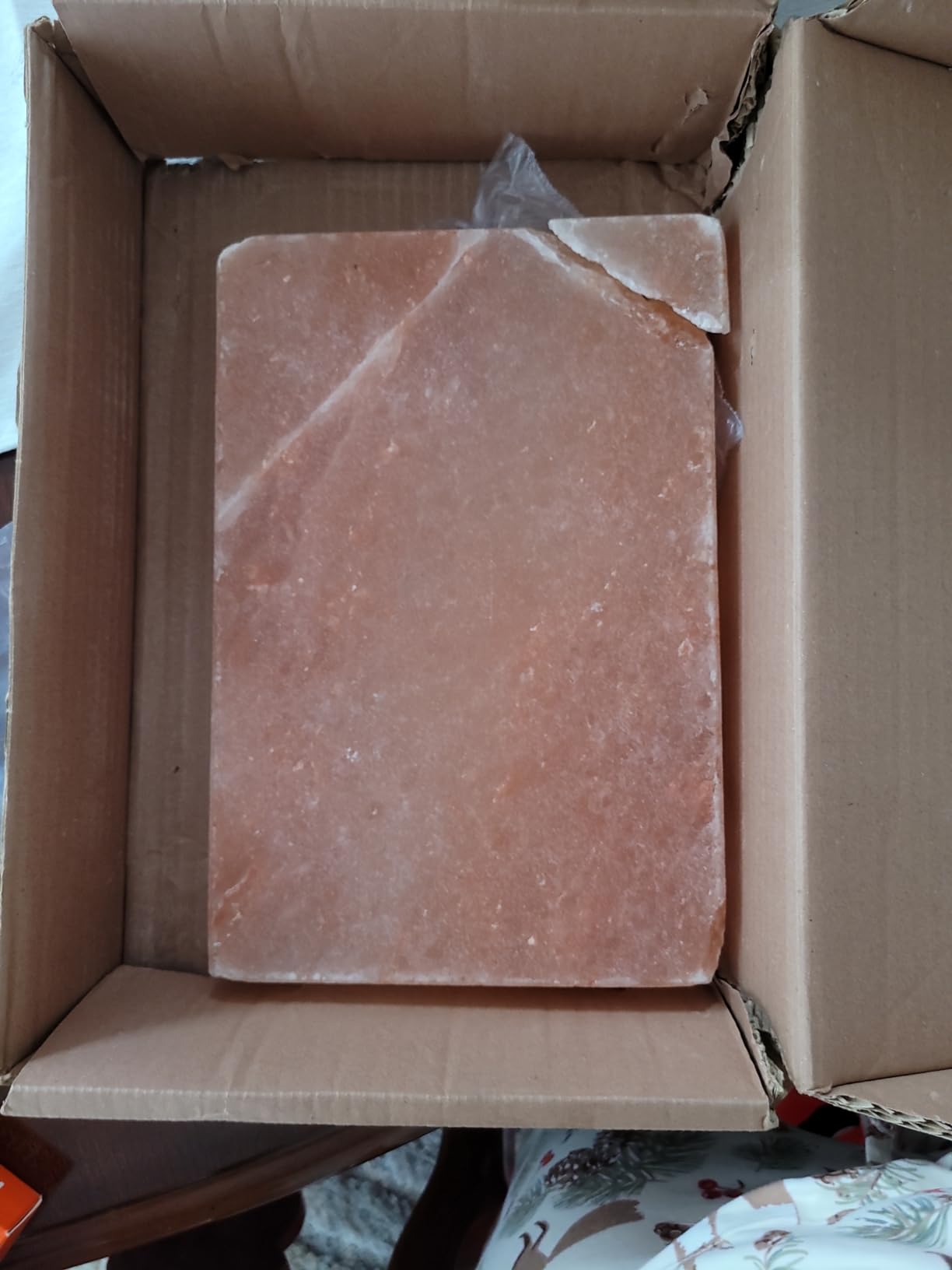 Spantik Himalayan Salt Block Cooking Plate 12 x 8 x 1.5 Inch for Cooking Grilling Cutting and Serving Food Grade Rock Salt Stone Unique Gifts for Smoker Griller Men Women Fathers & Cooks customer photo 1