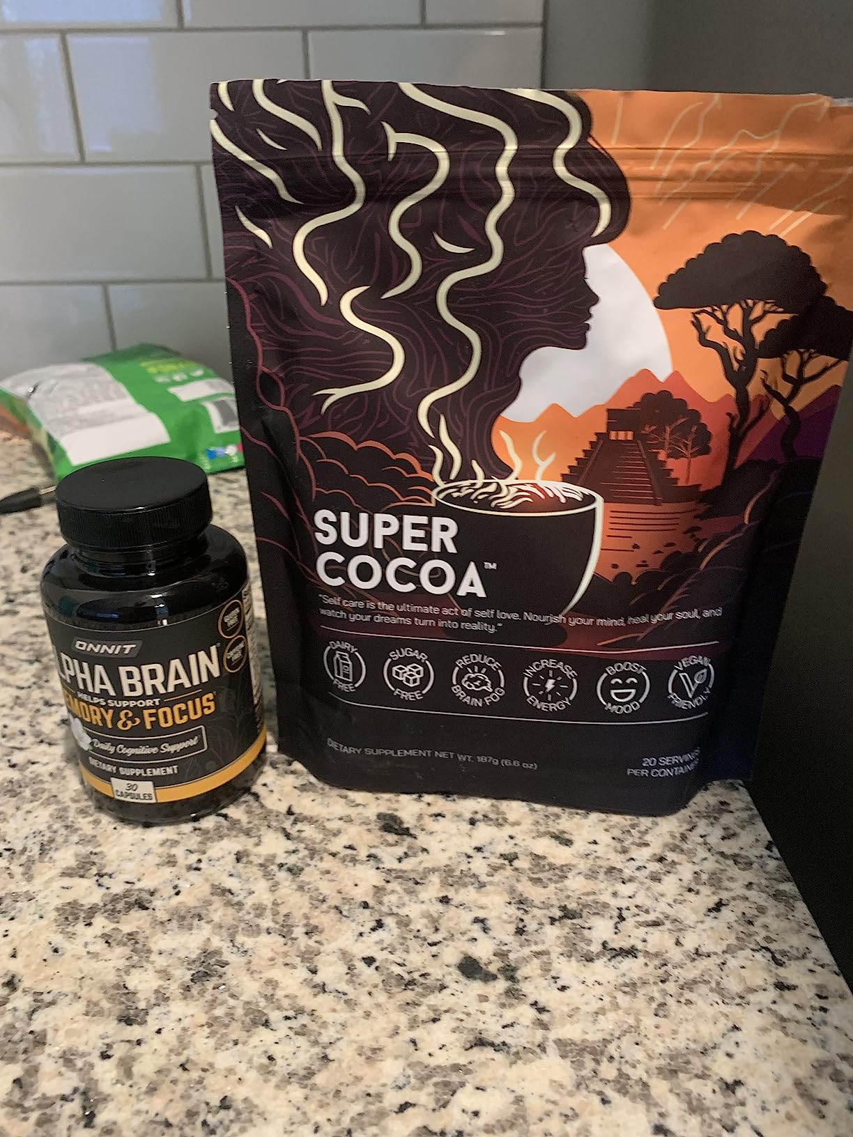 ONNIT Alpha Brain Nootropic Brain Supplement for Focus, Memory, Mental Clarity, Cognitive Support with L-Theanine and Vitamin B6, 90 Count customer photo 1