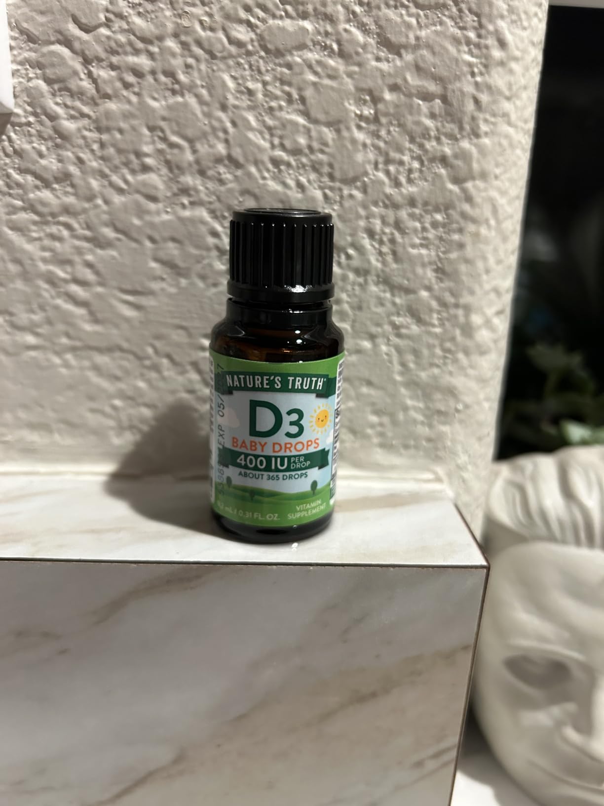 Nature's Truth Vitamin D Drops for Infants | 400 IU | 9.2 mL | D3 for Kids | Vegetarian, Non-GMO & Gluten Free Supplement customer photo 2