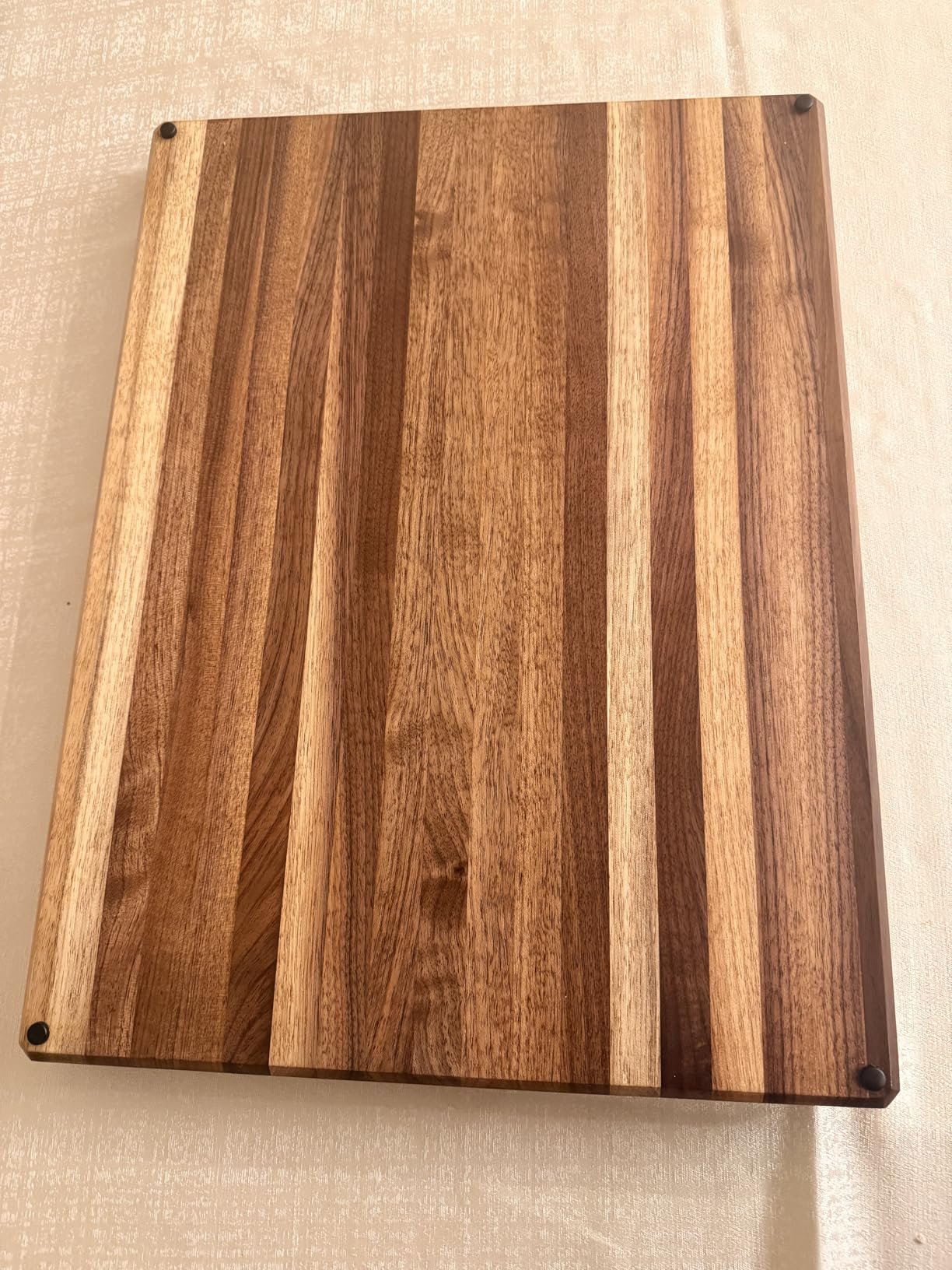 Sonder Los Angeles Laurel Cutting Board | Teak Edge Grain Cutting Board for Kitchen with Juice Groove | Reversible Charcuterie Butcher Block | Gift Box Included | 18x14x1.25 in customer photo 1