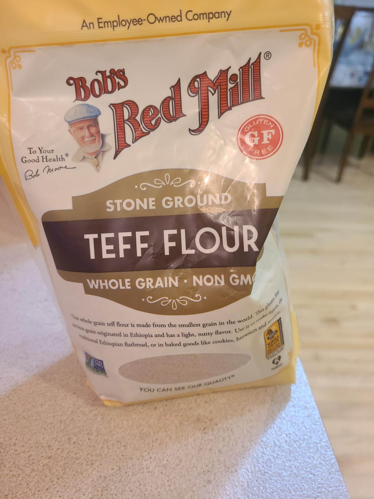 Bob's Red Mill Teff Flour, 20oz (Pack of 1) - Non GMO, Whole Grain, Vegan, Kosher customer photo 2
