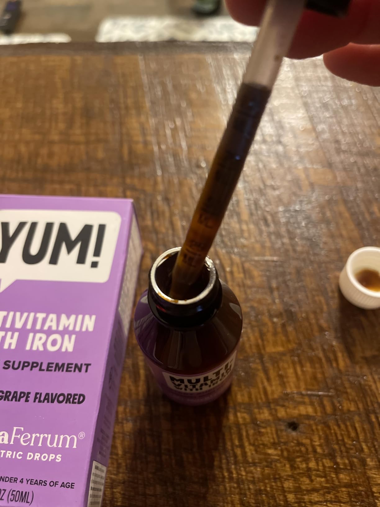 NovaFerrum Delish | Vegan Multivitamin with Iron for Infants, Toddlers & Kids | Immune Support | Organic Plant-Based D-3 | Gluten Free | Vegan Verified | Sugar Free | 1.69 Fl Oz (50 mL) customer photo 1
