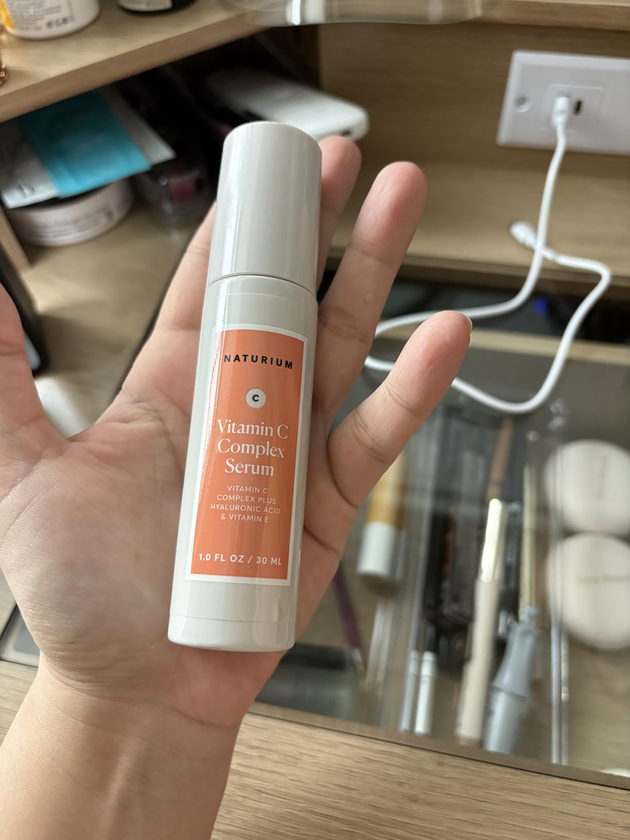Naturium Vitamin C Complex Face Serum, Anti-Aging Facial Treatment with Hyaluronic Acid & Vitamin E, 1 oz customer photo 1