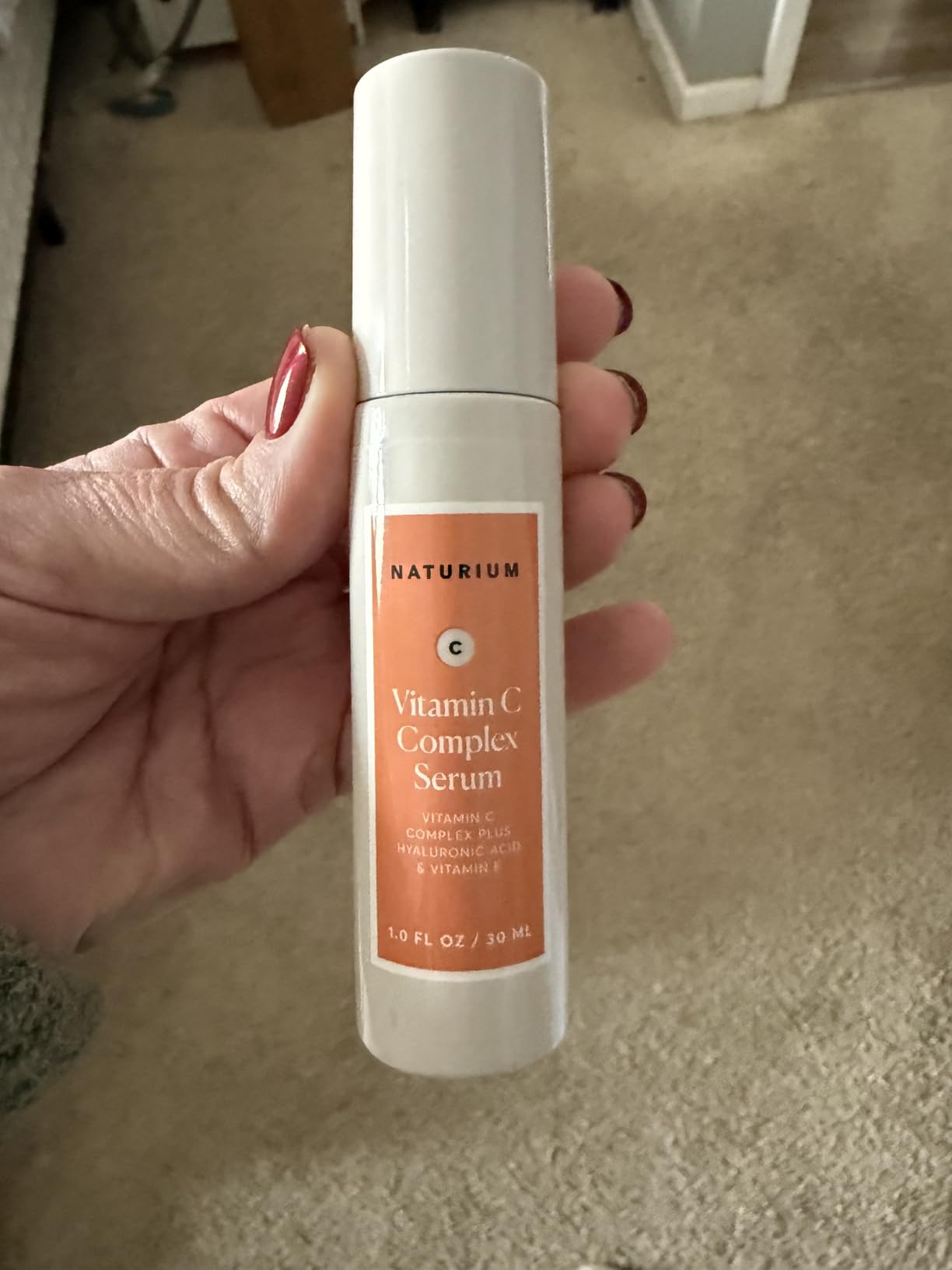 Naturium Vitamin C Complex Face Serum, Anti-Aging Facial Treatment with Hyaluronic Acid & Vitamin E, 1 oz customer photo 2