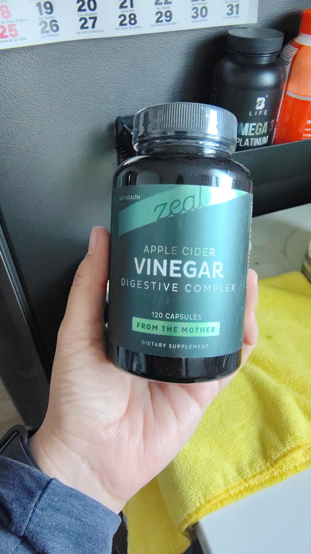 Zeal Naturals Organic Apple Cider Vinegar Capsules + Digestive Enzymes & Probiotics, 1500m 120 Capsules | Raw Apple Cider Vinegar with Mother | Gut Health Supplement for Digestion, Immune Support customer photo 1