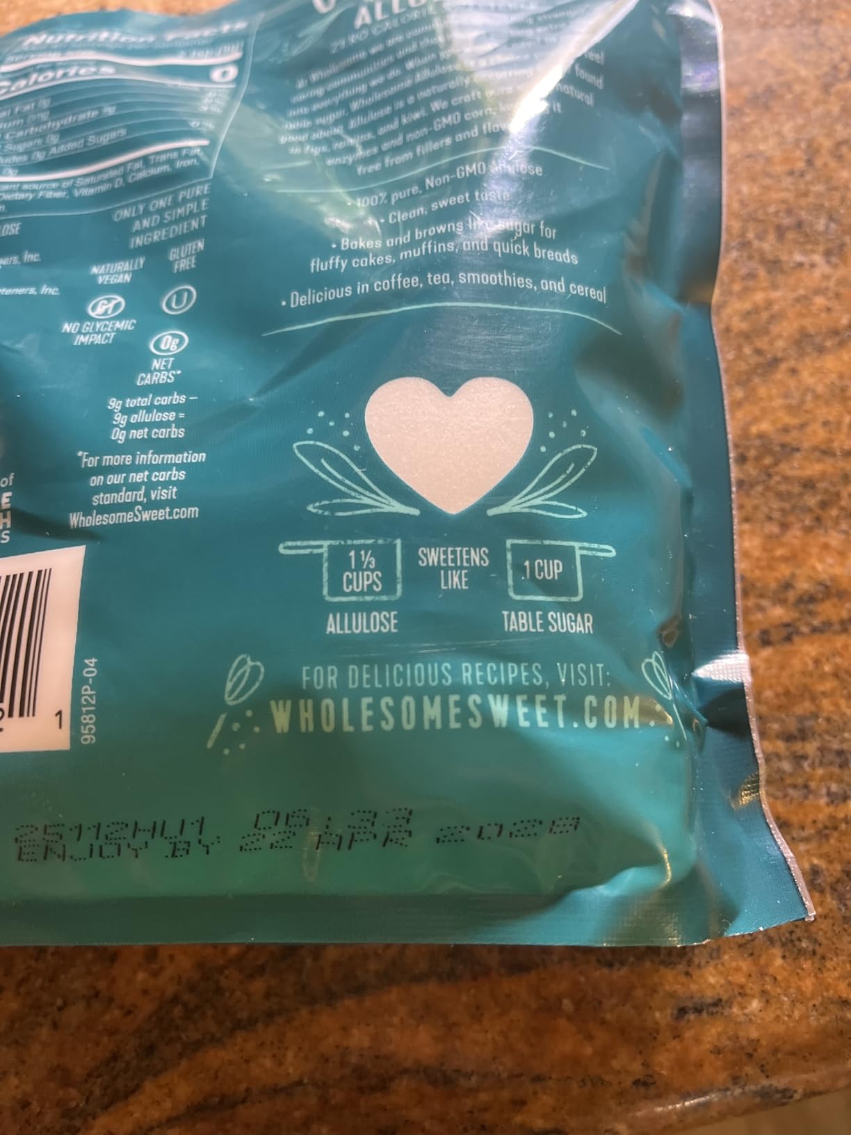 Wholesome Sweeteners 12-Ounce Allulose Sweetener, Zero Calorie Sugar Substitute, Keto Friendly, Non GMO customer photo 2