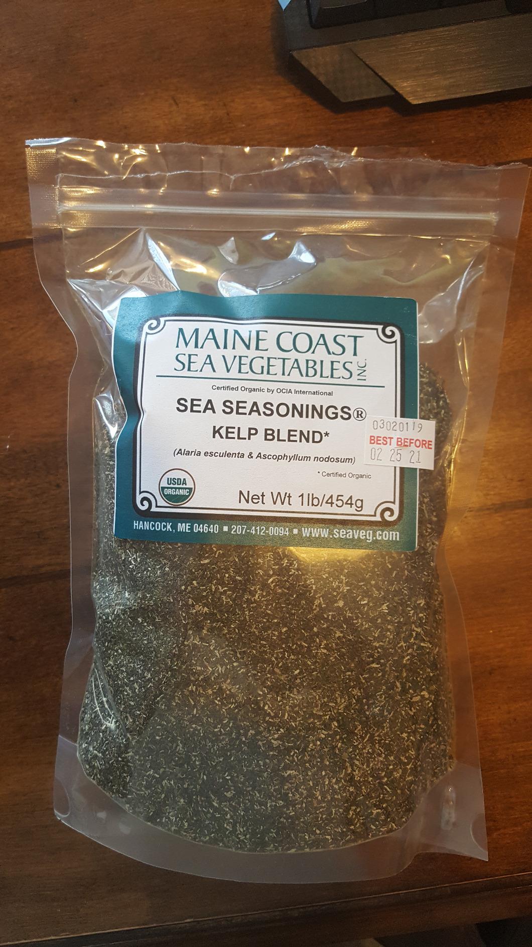Maine Coast Sea Vegetables Kelp Granules Blend | Organic Seaweed Seasoning | Sustainably Harvested | Low Sodium Salt Alternative | Rich in Iodine| Ideal for Soups, Salad | 1 lb (Pack of 1) customer photo 1