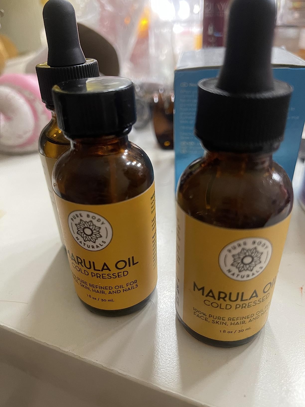 Pure Body Naturals Marula Facial Oil, 1 Fluid Ounce - Cold-pressed, Refined Luxury Beauty Oil for Face and Hair - Vegan, Gluten-free and 100% Natural customer photo 1