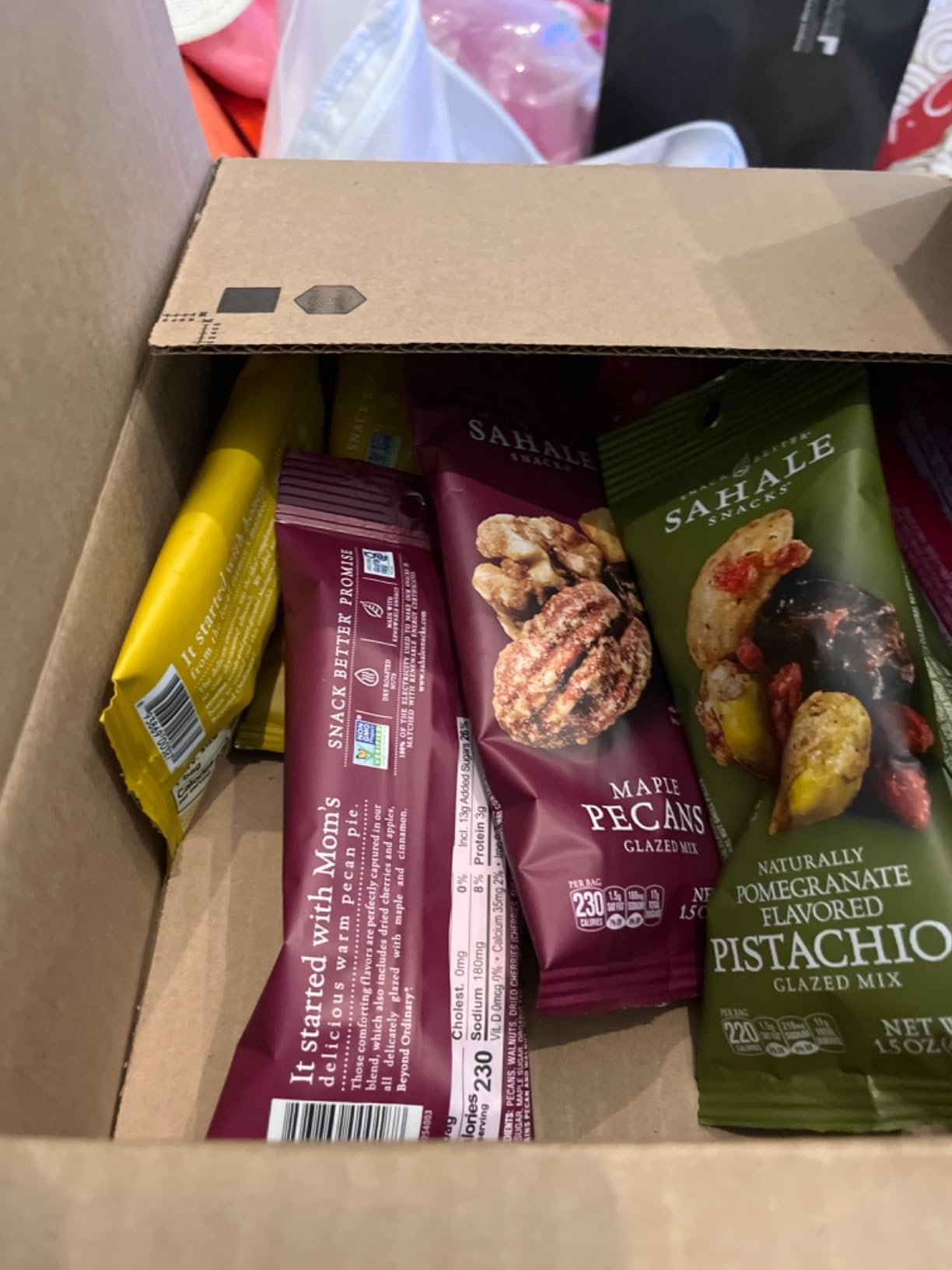 Sahale Snacks Glazed Mix Nut Blend Variety Pack, 1.5 Oz Grab & Go Bags (12 Total Packs), Four Different Dry-Roasted Deluxe Mixed Nuts Blends, Non-GMO Kosher & Certified Gluten-Free Snacks customer photo 2