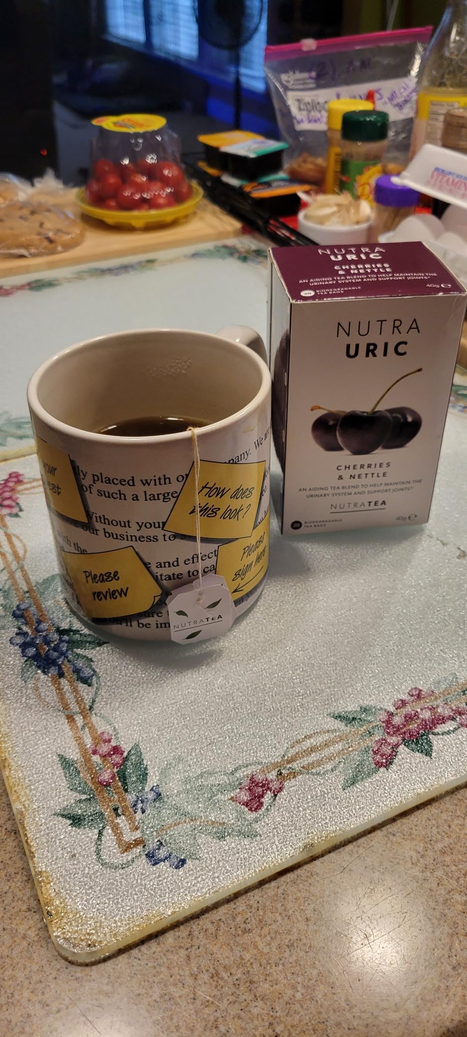 Nutra Tea NUTRAURIC - Uric Acid Cleanse and Kidney Support - Kidney Cleanse Tea - Includes Cherry, Nettle & Turmeric - 20 Enveloped Tea Bags - Herbal Tea customer photo 1