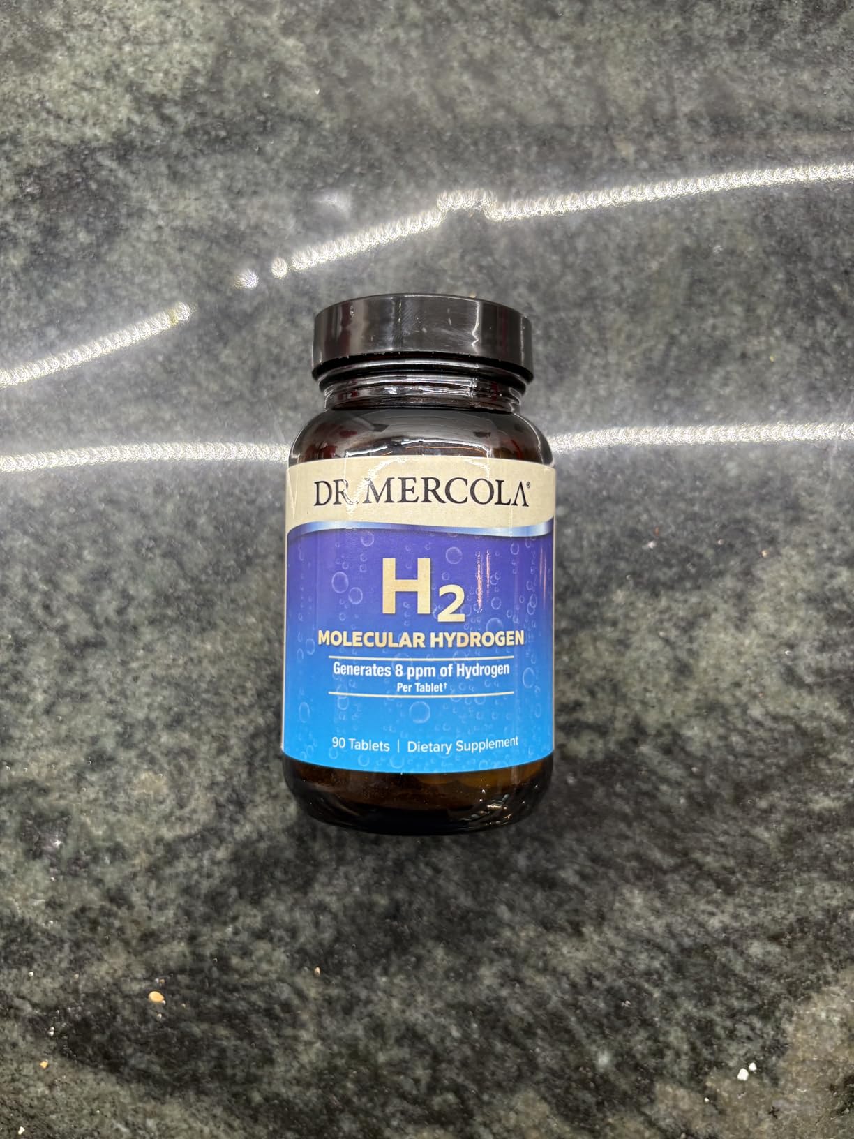 Dr. Mercola H2 Molecular Hydrogen Tablets, Creates Hydrogen Rich Water (8 ppm), Supports Cellular Energy, Brain Health & Healthy Aging, Elemental Magnesium, Non-GMO, 90 Servings customer photo 1