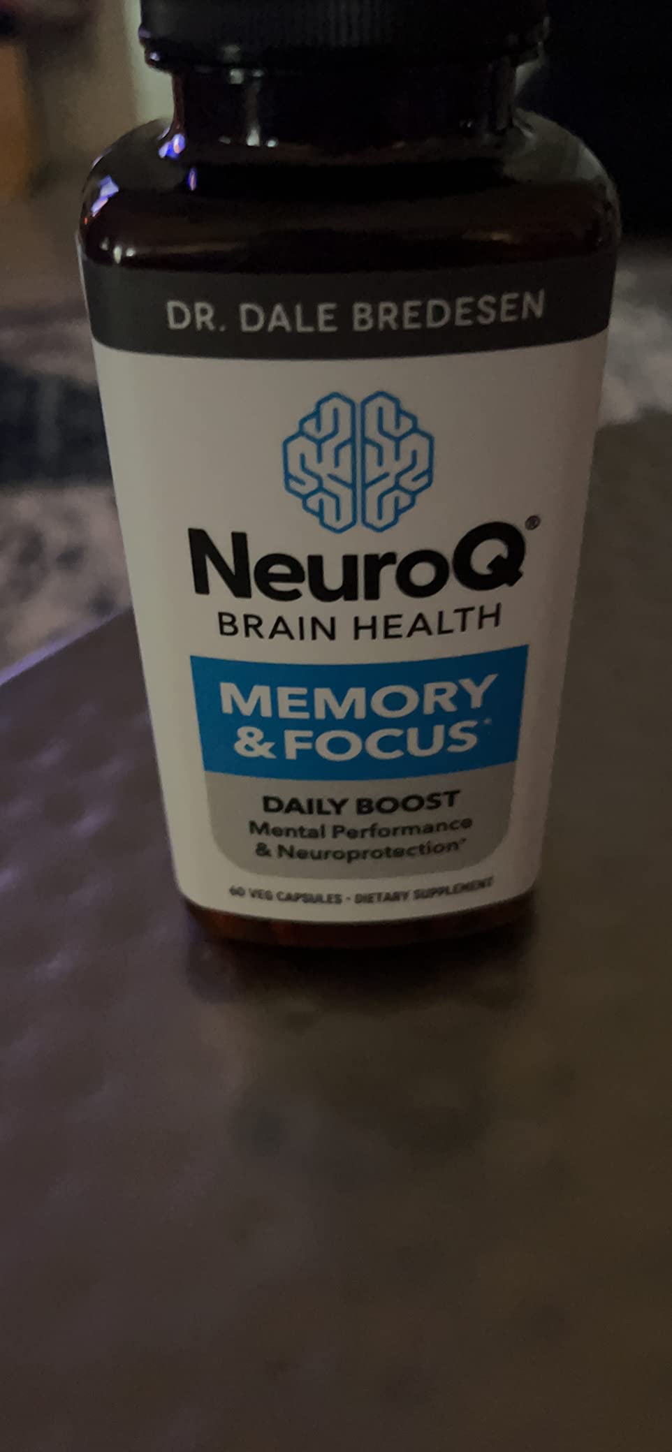 NeuroQ Memory & Focus | Formulated by Neurologist Dr. Dale Bredesen | Addresses All 4 Causes of Cognitive Decline | Ginkgo Biloba, Phosphatidylserine, Gotu Kola, Coffee Fruit, Turmeric & Propolis customer photo 1