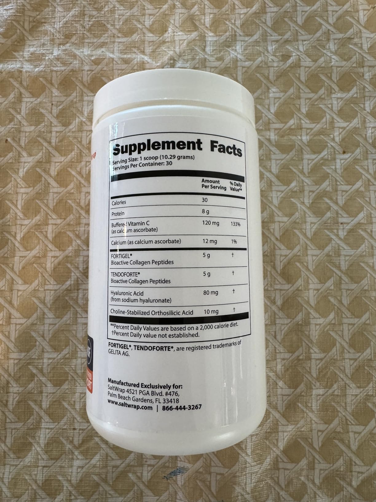 SaltWrap Collagen Synthesis - Collagen Peptides for Joints with Fortigel, Tendoforte, Best Collagen Powder for Tendons, Ligaments, and Cartilage Recovery and Repair, NSF Certified for Sport customer photo 1